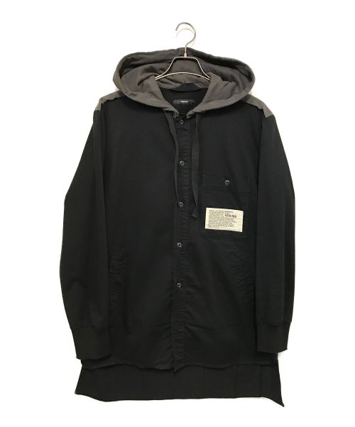 中古・古着通販】DIESEL (ディーゼル) フーデッドジャケット ブラック