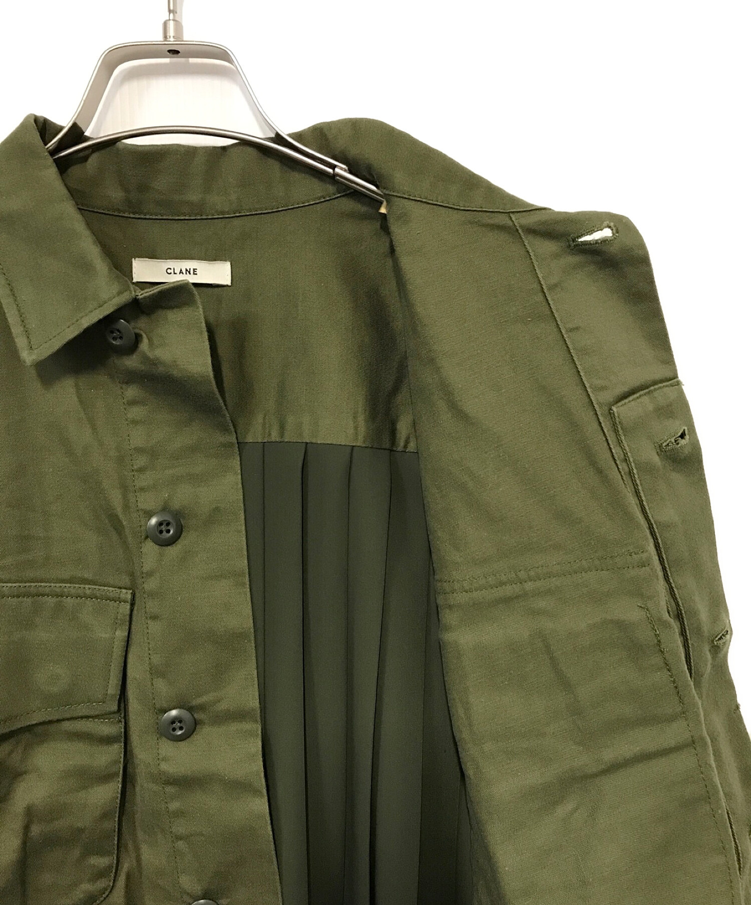 最初の CLANE MILITARY SHORT SHIRT JACKET ブラック | artfive.co.jp