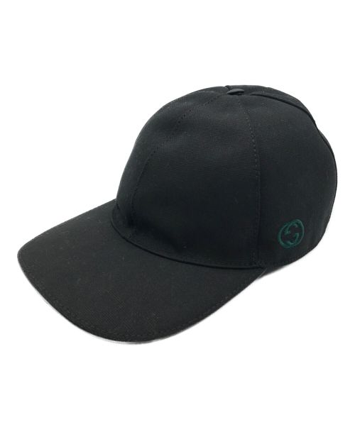 中古・古着通販】GUCCI (グッチ) HAT BAS PAFOD O ブラック サイズ:L