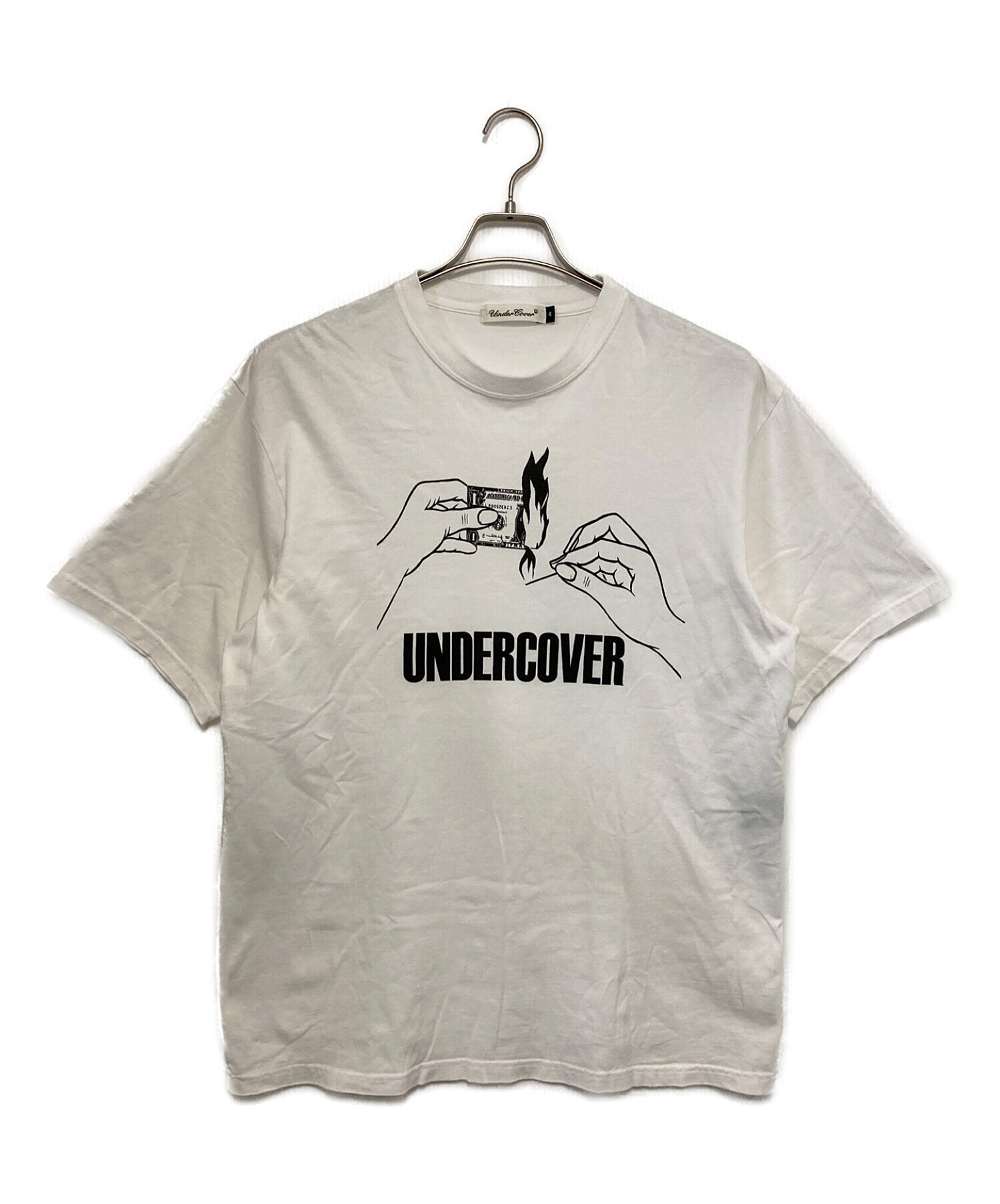 UNDERCOVER (アンダーカバー) TEE FIRE（プリントTシャツ） ホワイト サイズ:4