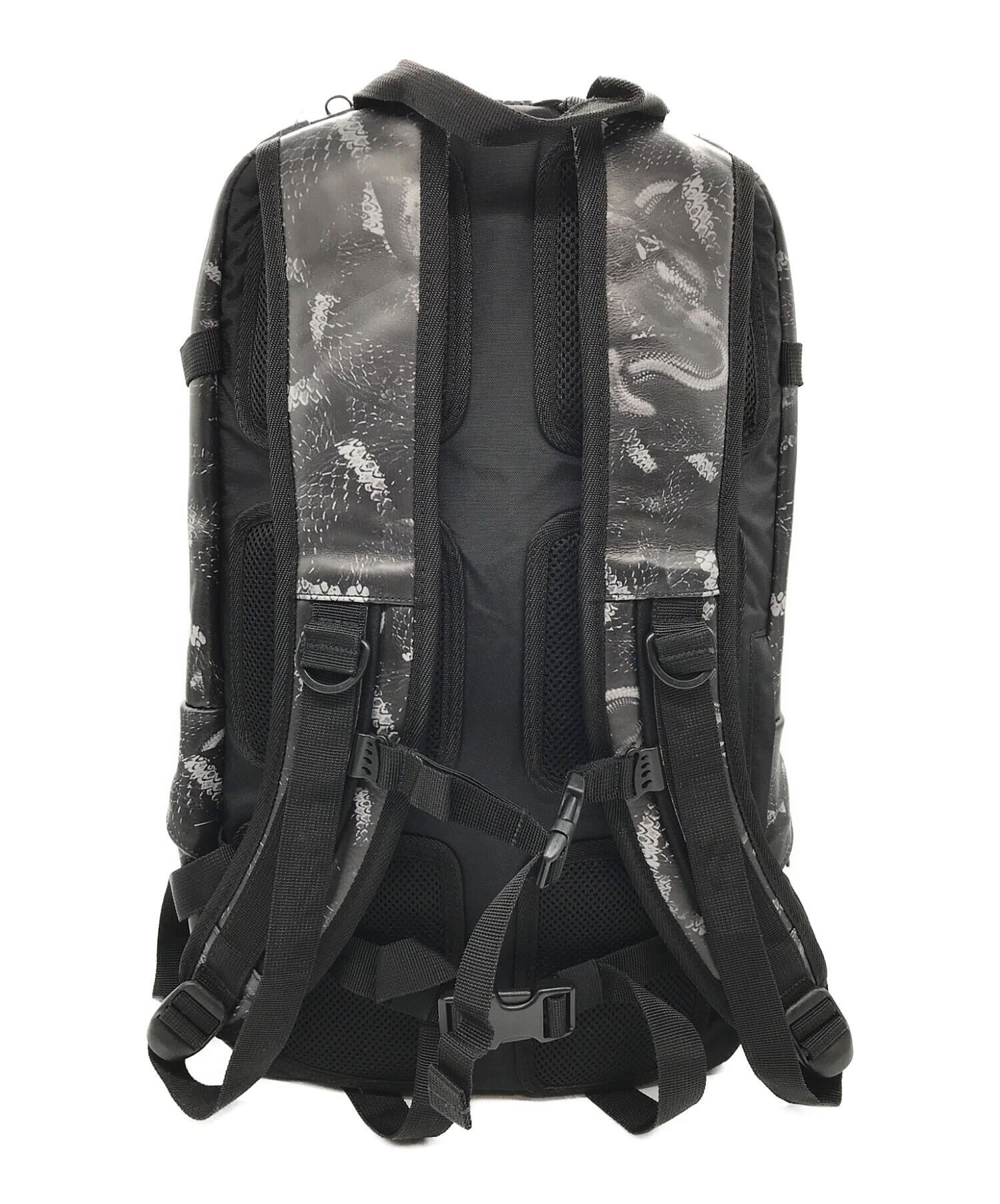 MARCELO BURLON×EASTPAK (マルセロ バーロン × イーストパック) allover snake backpack ブラック