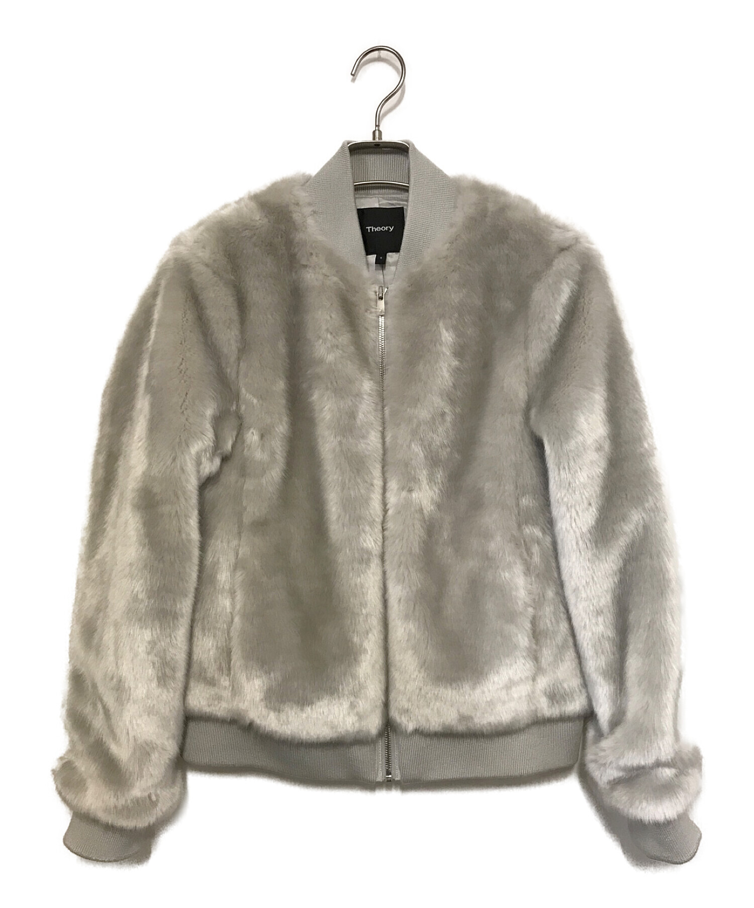 theory (セオリー) FAUX FUR SHEARING BOMBER グレー サイズ:S