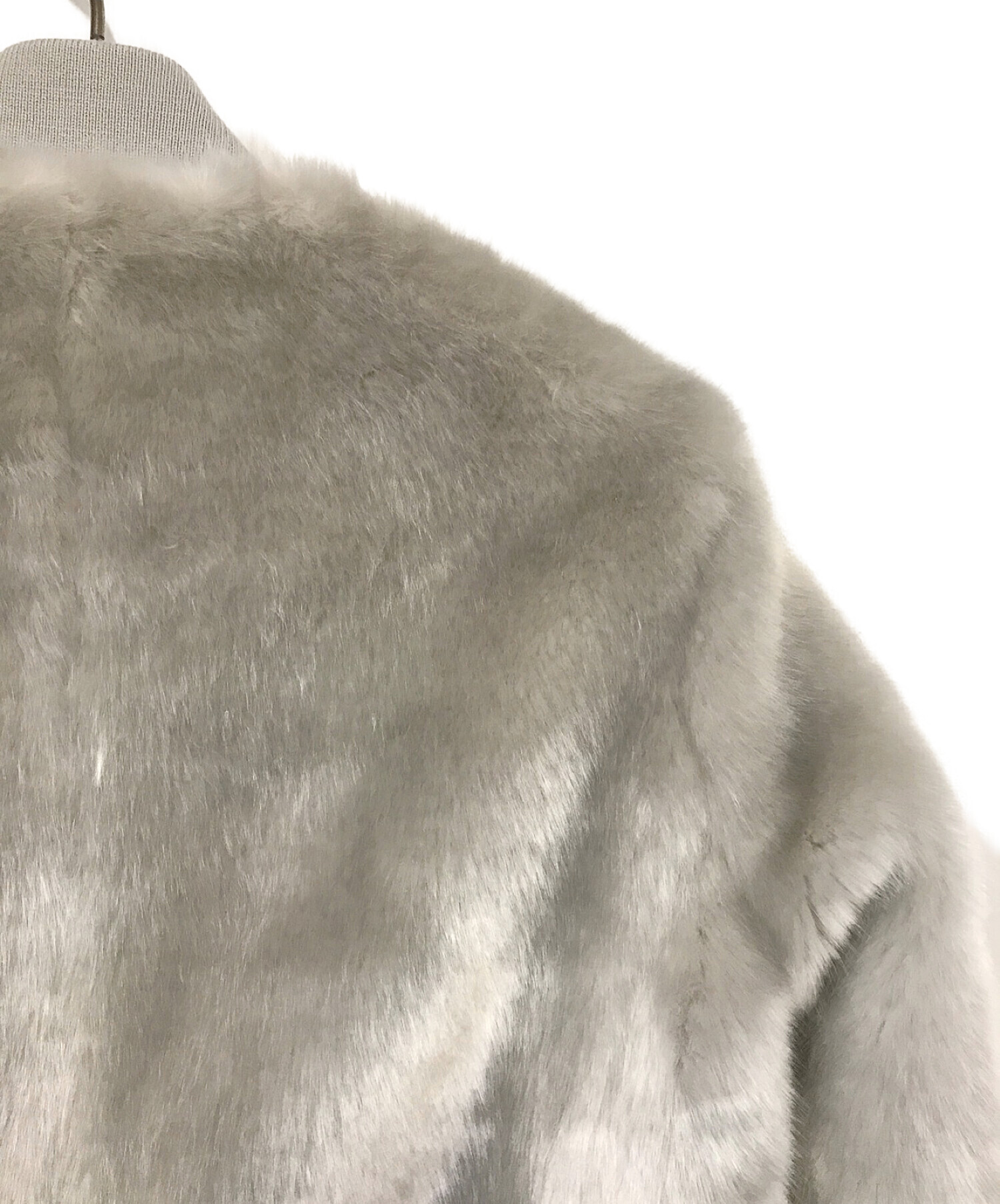 theory (セオリー) FAUX FUR SHEARING BOMBER グレー サイズ:S