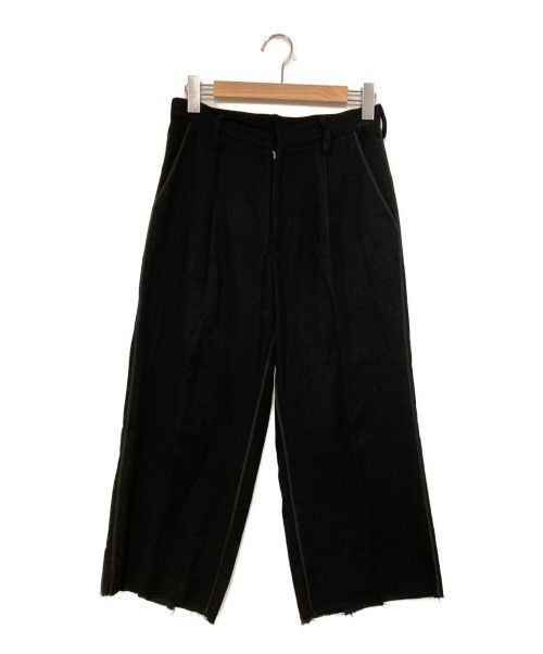 中古・古着通販】Yohji Yamamoto FEMME (ヨウジヤマモトファム) リネン混ウール切替パンツ ブラック サイズ:1｜ブランド・古着通販  トレファク公式【TREFAC FASHION】スマホサイト