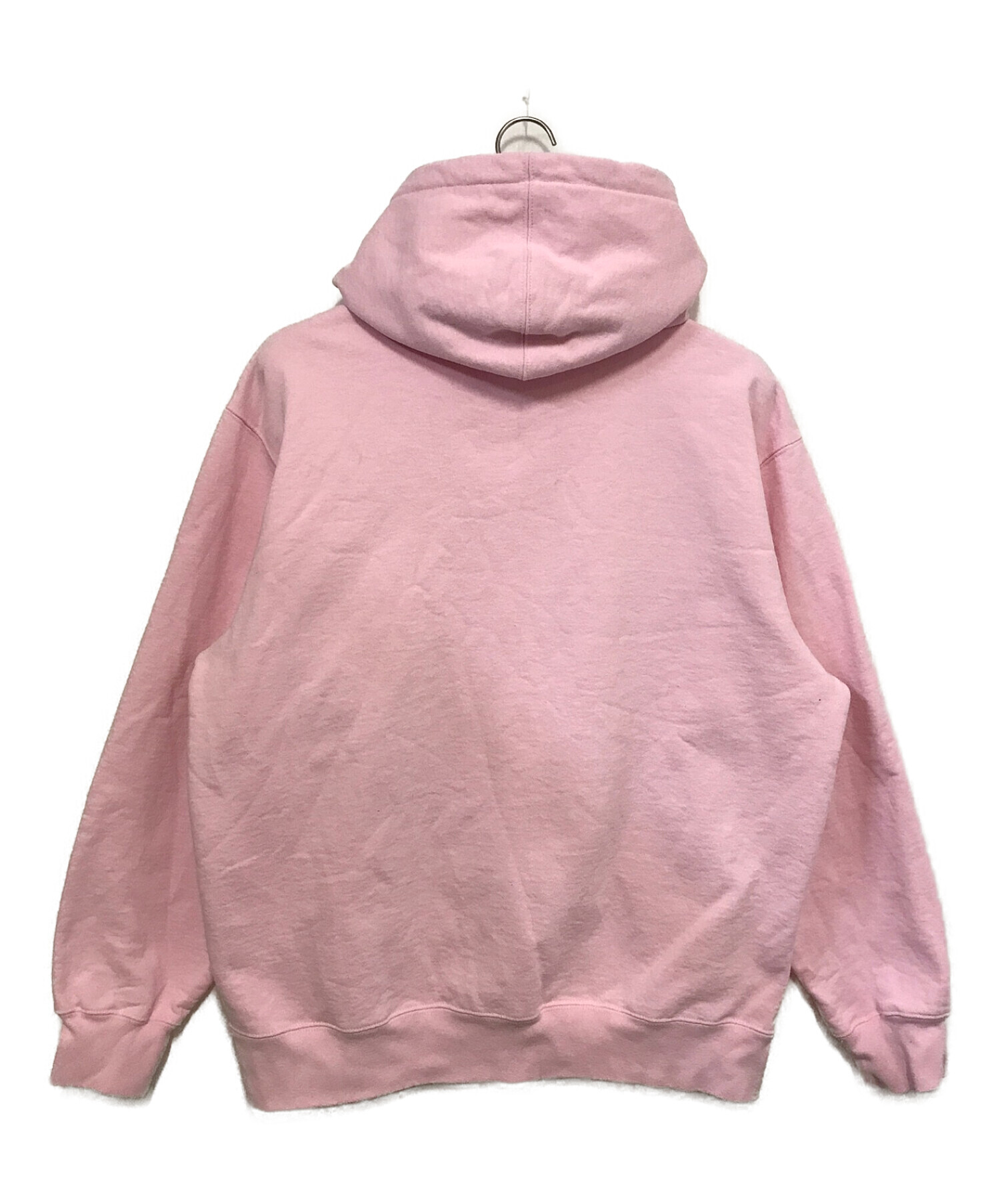 SUPREME (シュプリーム) Bling Box Logo Hooded Sweatshirt ( ブリングボックスロゴ  フーデッドスウェットシャツ) ピンク サイズ:L