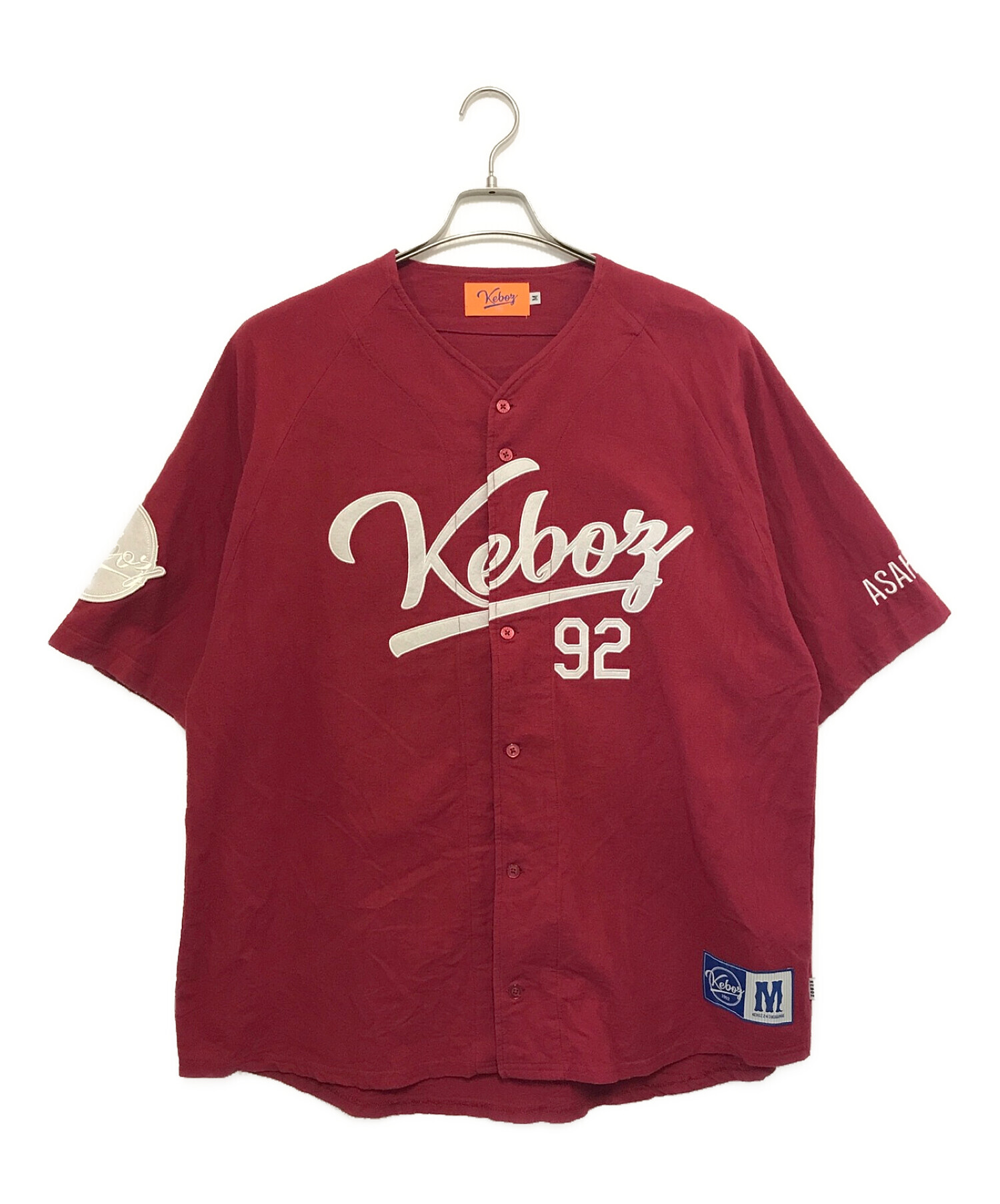 中古・古着通販】KEBOZ (ケボズ) ベースボールシャツ ボルドー サイズ 