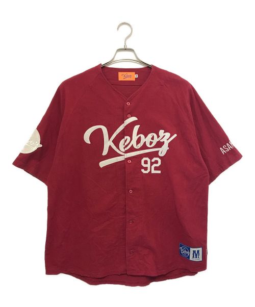 【中古・古着通販】KEBOZ (ケボズ) ベースボールシャツ ボルドー