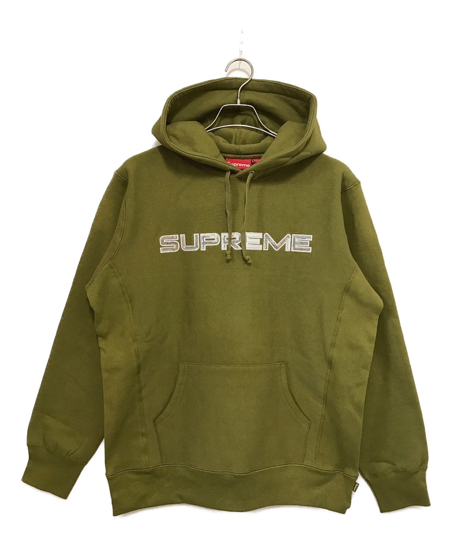 【正規品】Supreme-Sequin-Logo-Hooded