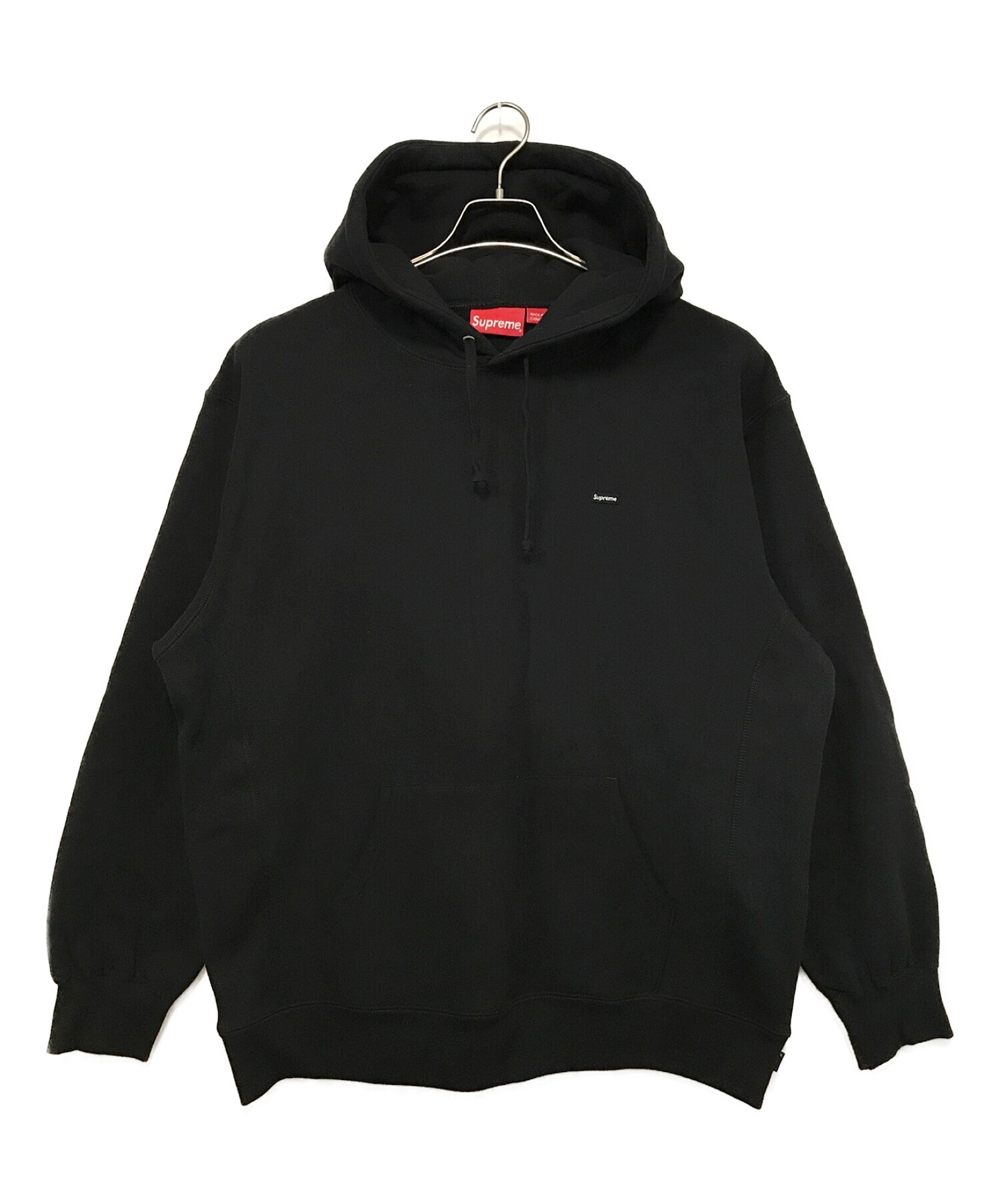 SUPREME (シュプリーム) Small Box Hooded Sweatshirt（スモールボックスフーデッドスウェットシャツ） ブラック  サイズ:Ｌ