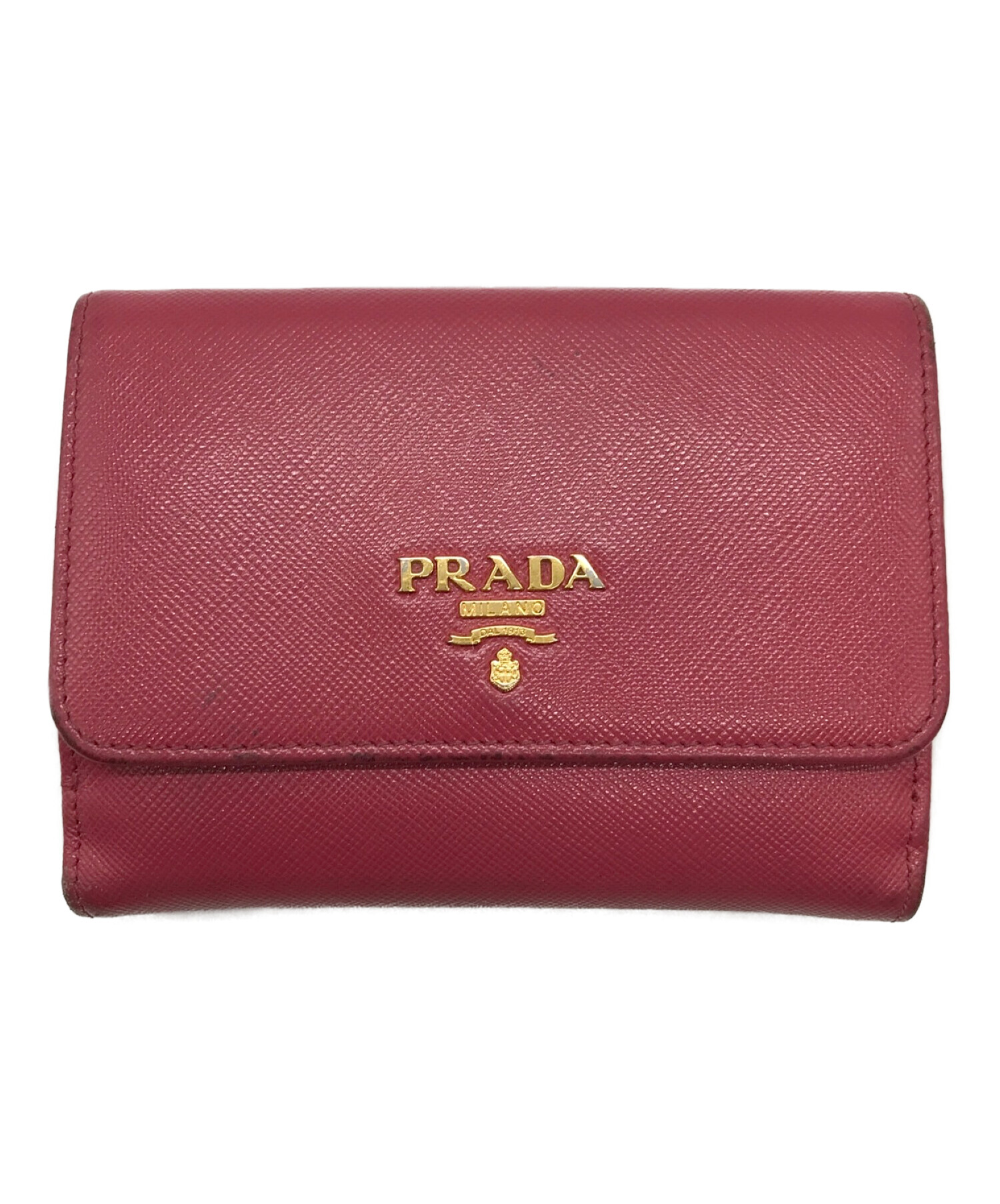 中古・古着通販】PRADA (プラダ) 2つ折り財布 ピンク｜ブランド・古着