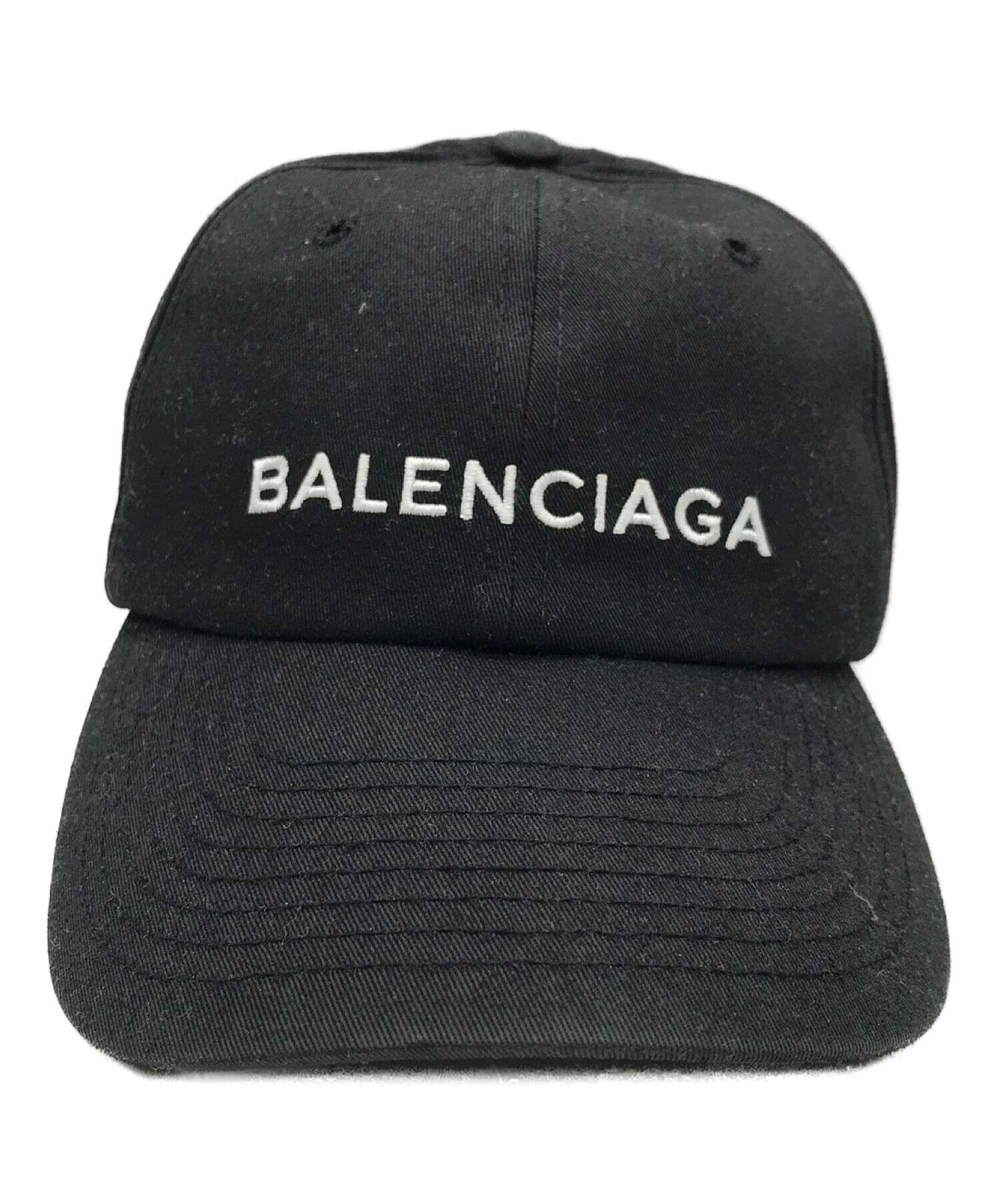 BALENCIAGA (バレンシアガ) ロゴキャップ ブラック サイズ:L 58