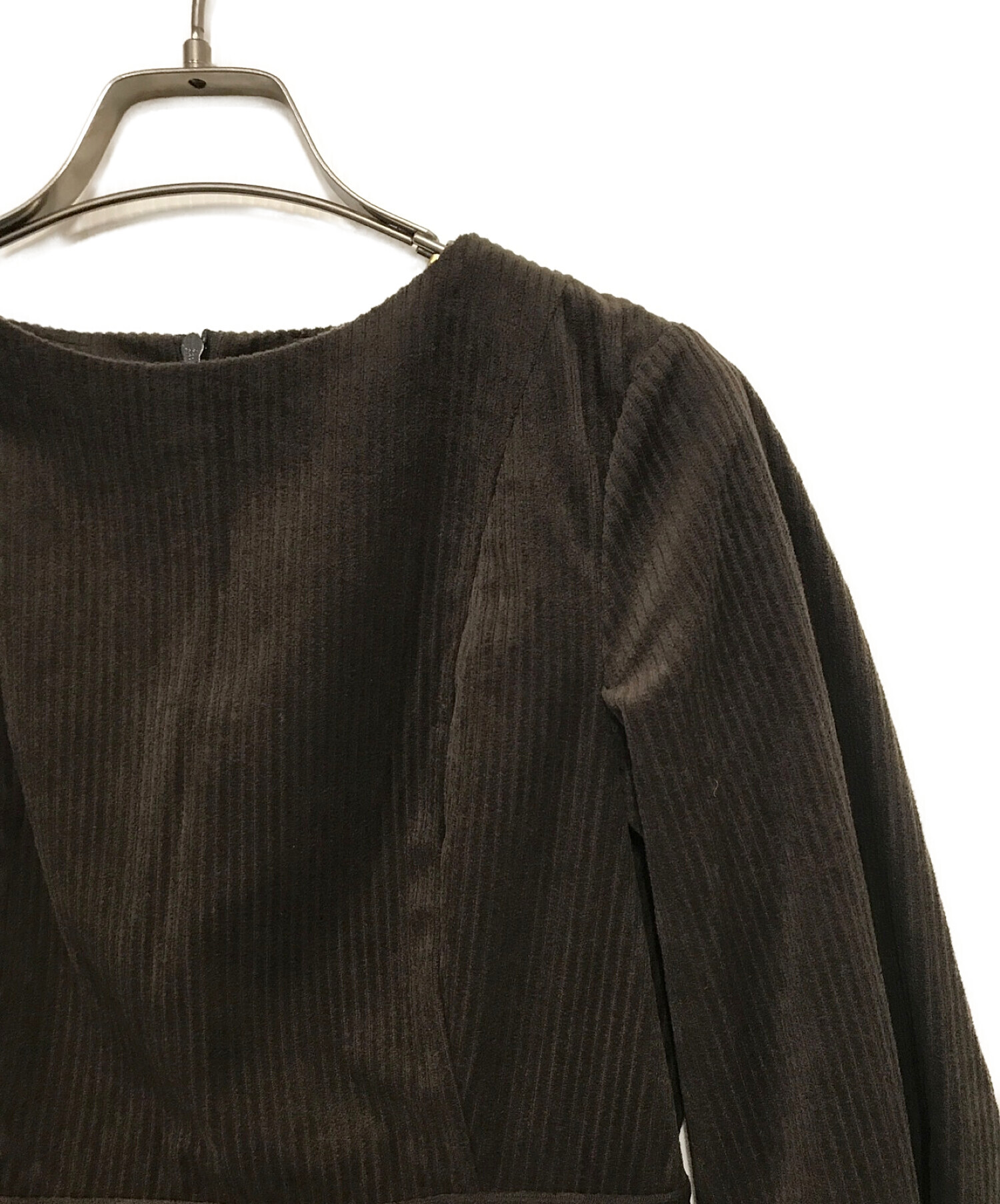 中古・古着通販】fou fou (フーフー) corduroy crew neck one piece