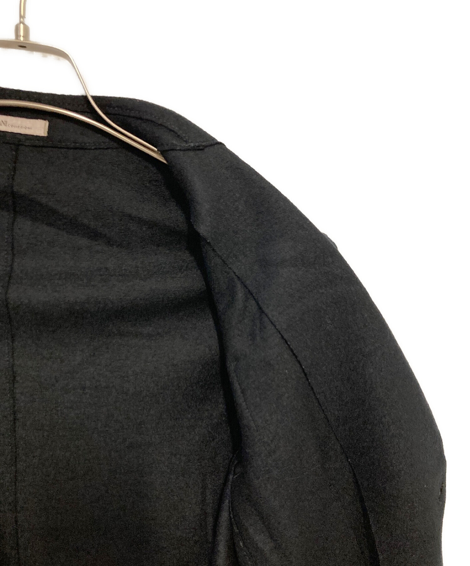 ARMANI COLLEZIONI (アルマーニ コレツィオーニ) ウール混アンコンジャケット ブラック サイズ:XL
