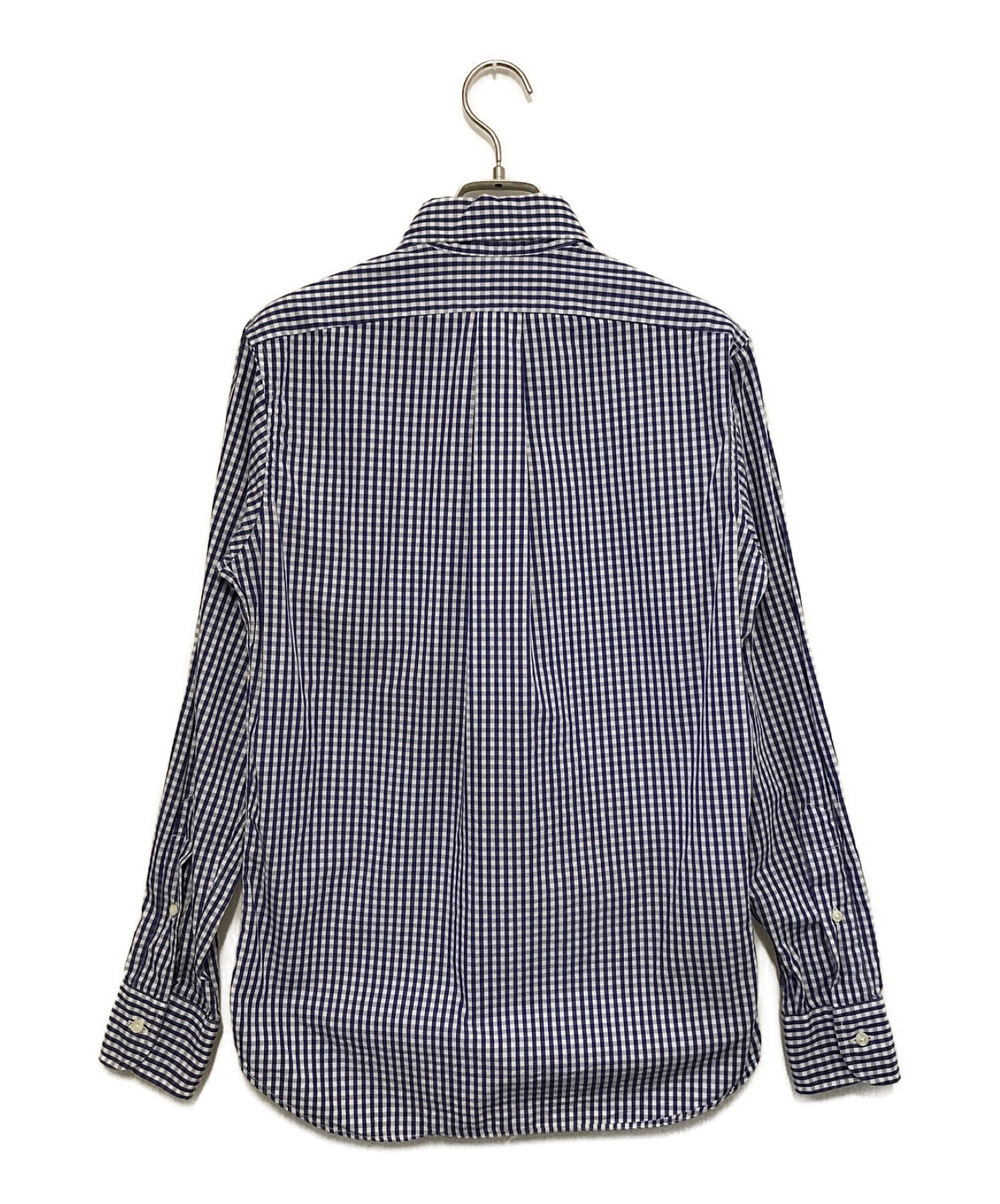 INDIVIDUALIZED SHIRTS (インディビジュアライズドシャツ) ギンガムチェックシャツ ブルー サイズ:14 1/2