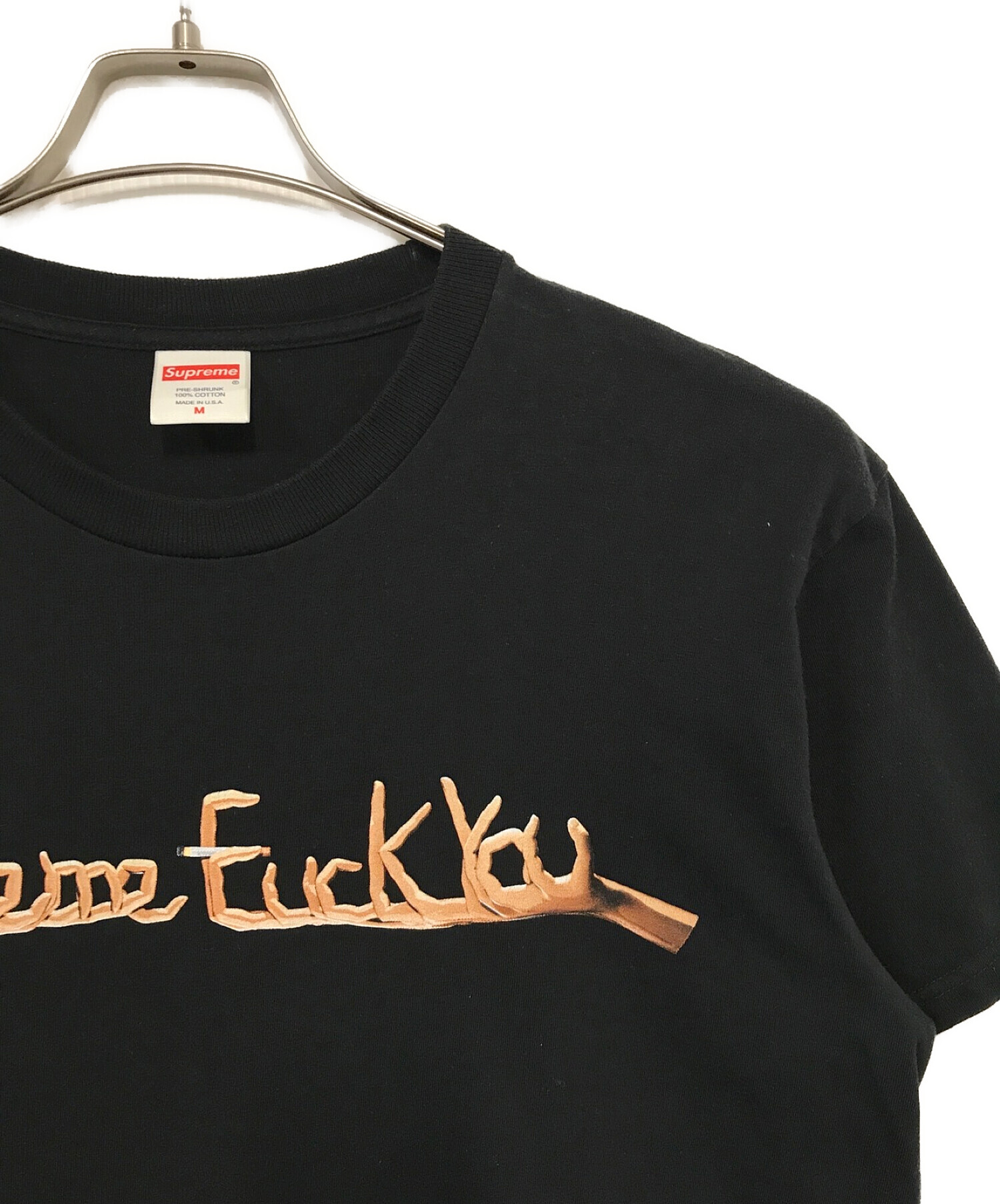 SUPREME (シュプリーム) Fuck You Tee ブラック サイズ:M