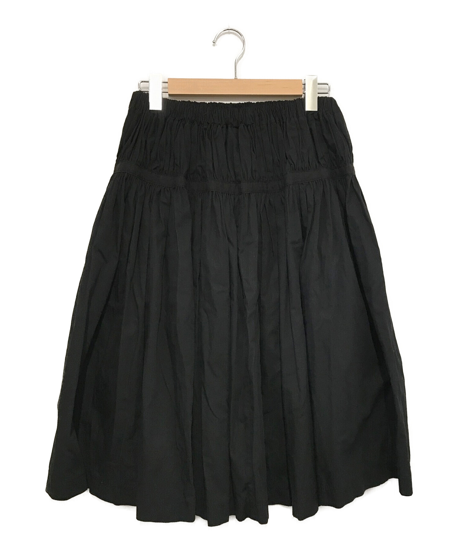 COMME des GARCONS tricot (コムデギャルソントリコ) ギャザースカート ブラック サイズ:表記無し