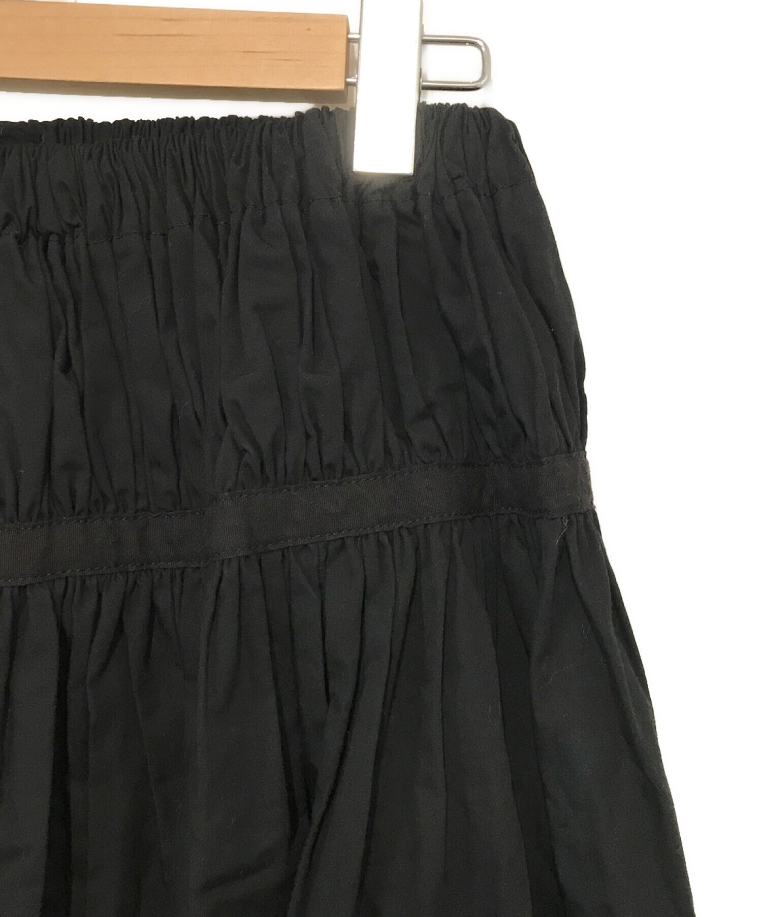 COMME des GARCONS tricot (コムデギャルソントリコ) ギャザースカート ブラック サイズ:表記無し