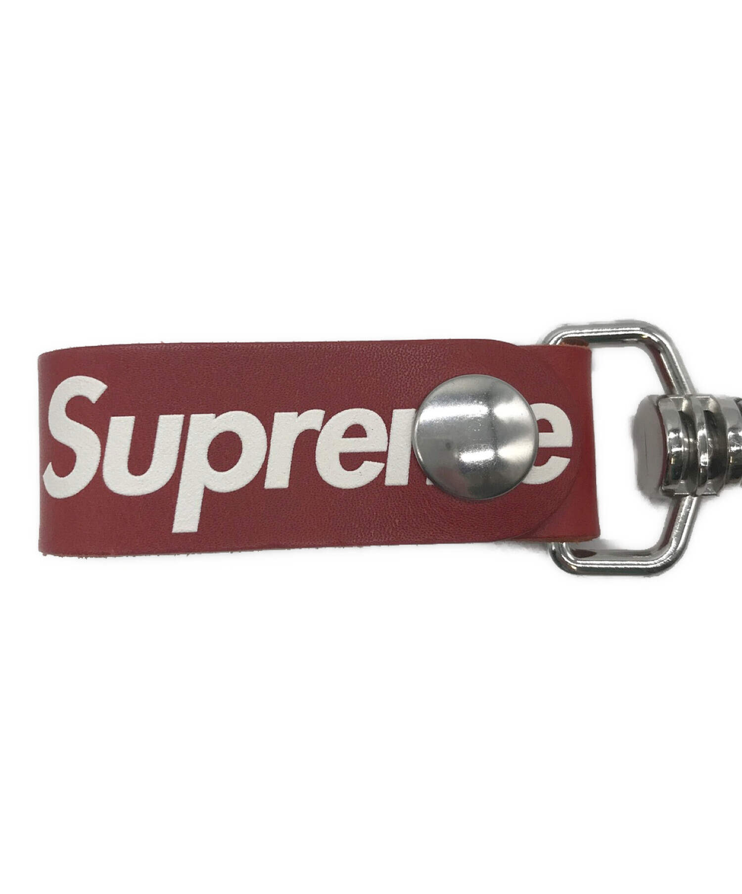 SUPREME (シュプリーム) Leather Key Loop レッド