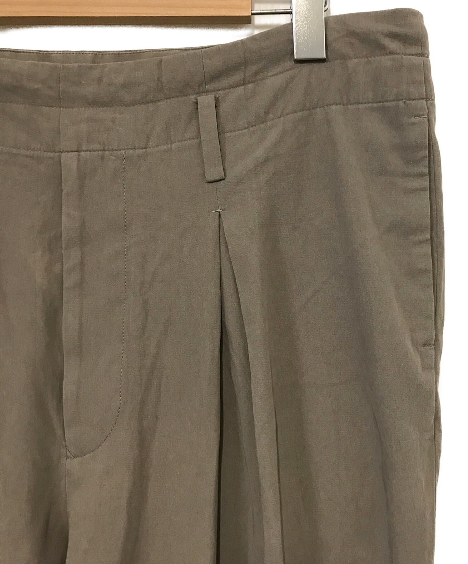 中古・古着通販】URU (ウル) WIDE SLACKS ベージュ サイズ:2｜ブランド