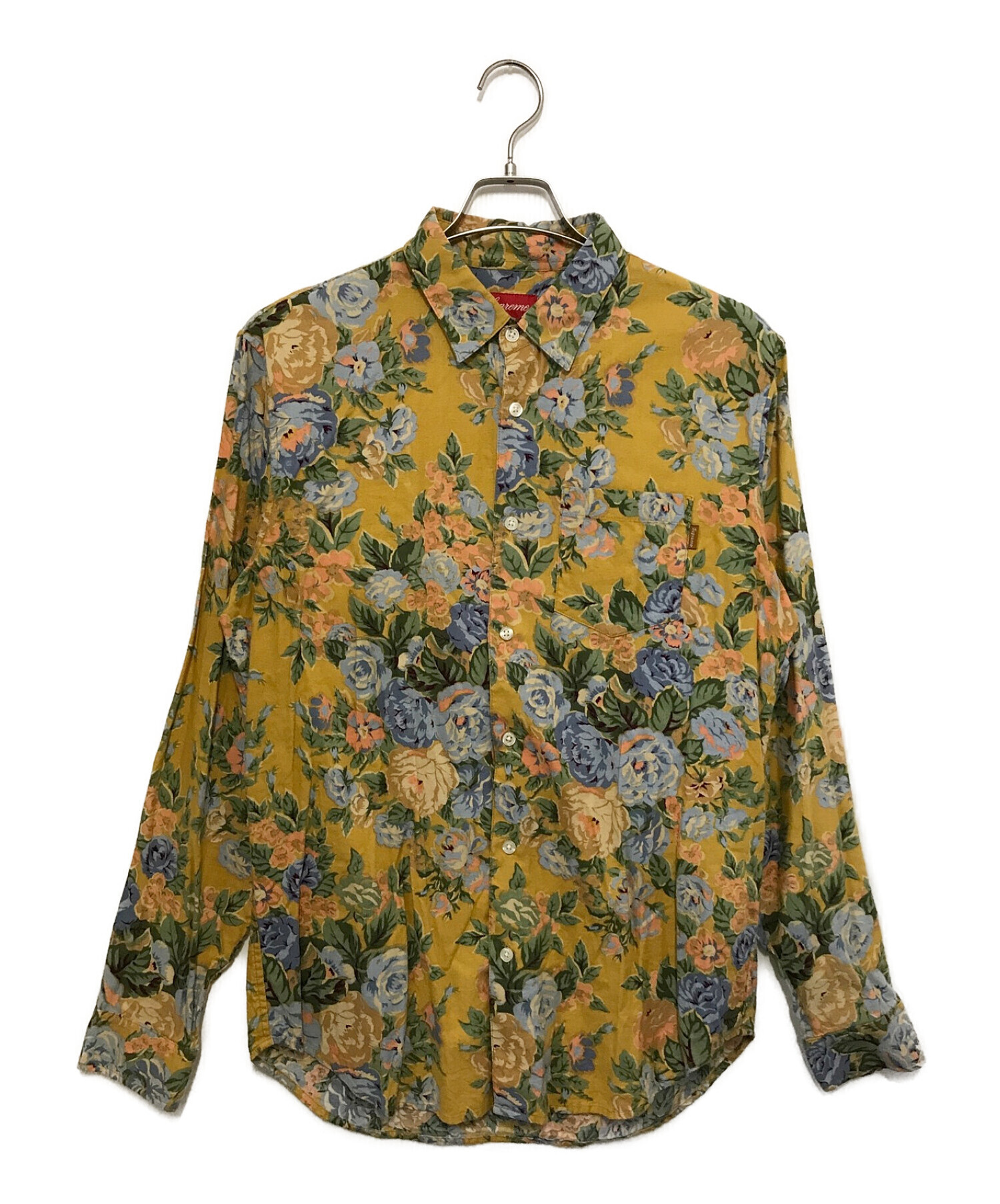 SUPREME (シュプリーム) Flowers Shirt イエロー サイズ:M