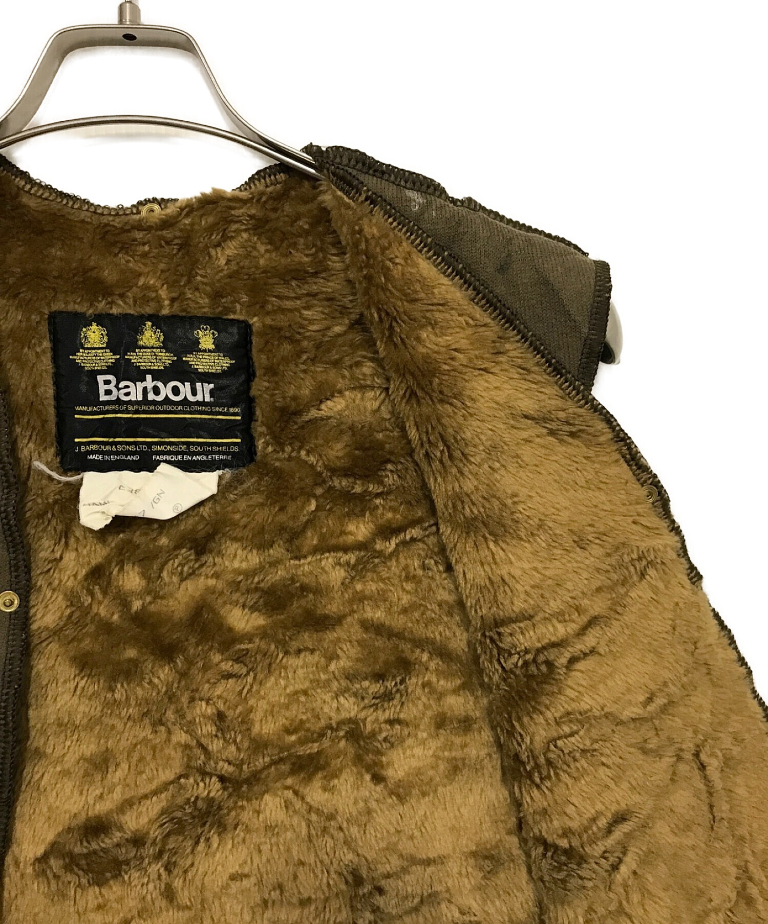 訳あり商品 vintageBarbourバブアーライナーベスト90sユーロアーカイブ