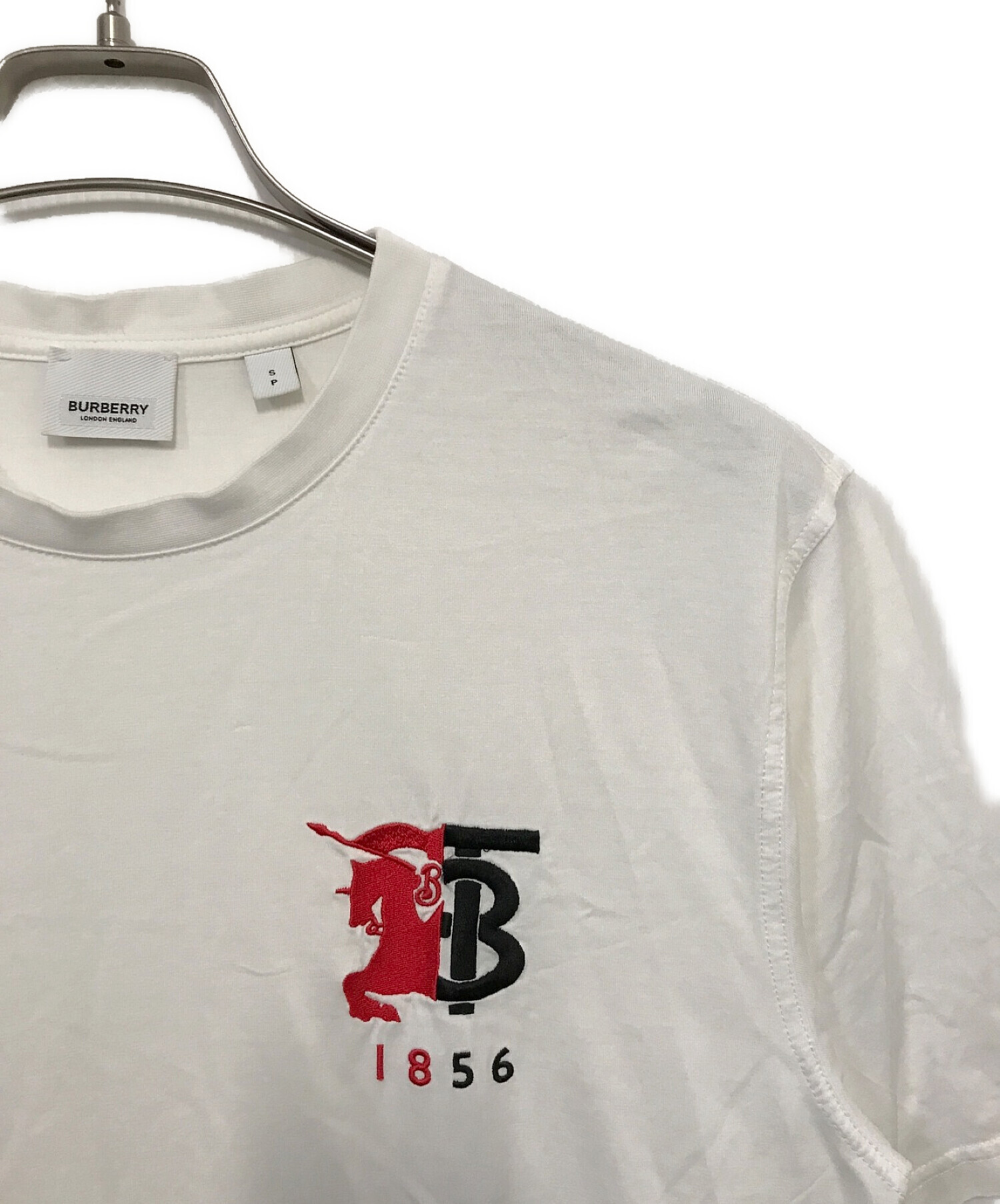 BURBERRY LONDON (バーバリー ロンドン) Contrast Logo Graphic Cotton T-shirt ホワイト サイズ:S