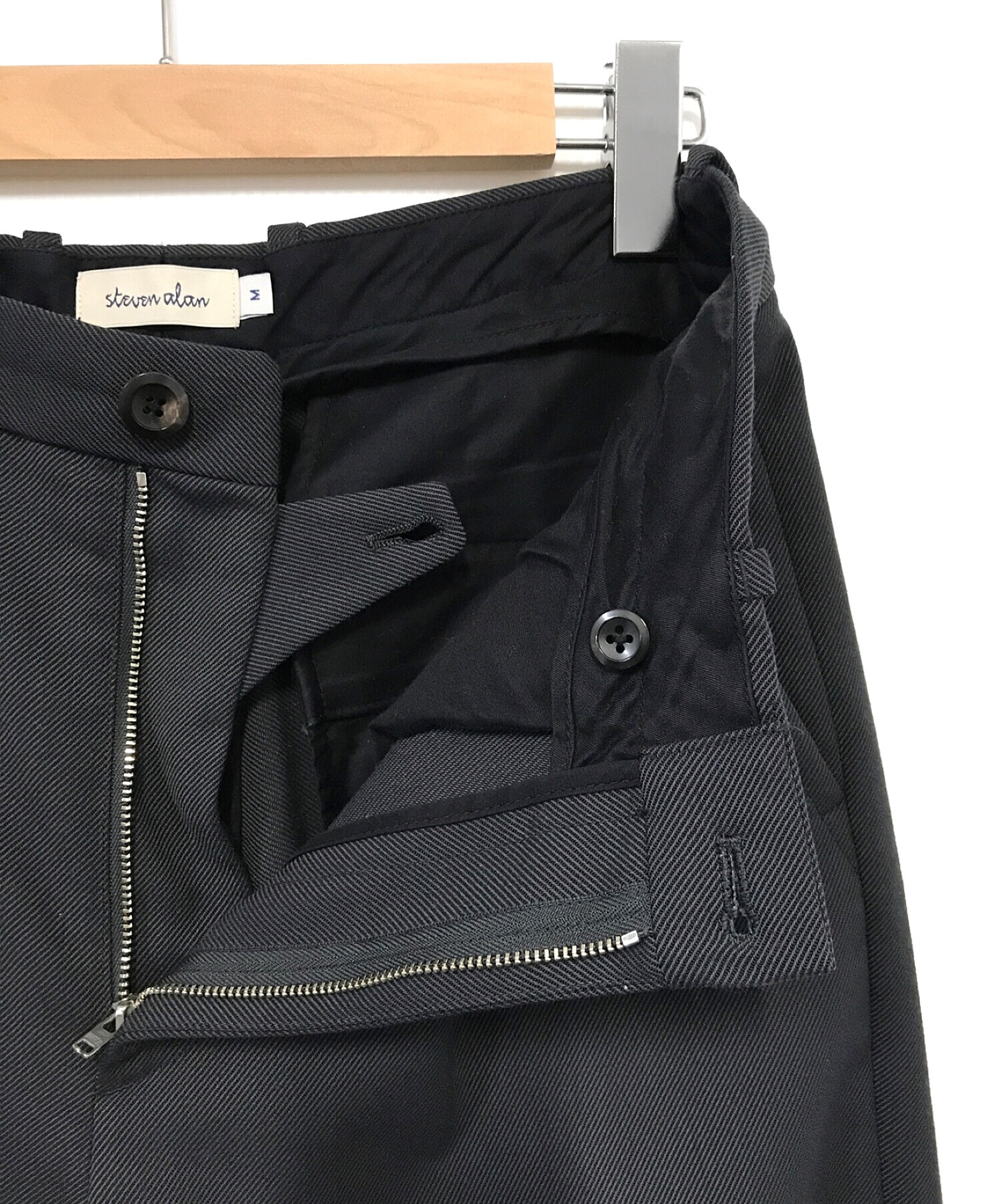 STEVEN ALAN (スティーブンアラン) SUPER BAGGY TAPERED PANTS / スーパー バギー テーパードパンツ ネイビー  サイズ:M