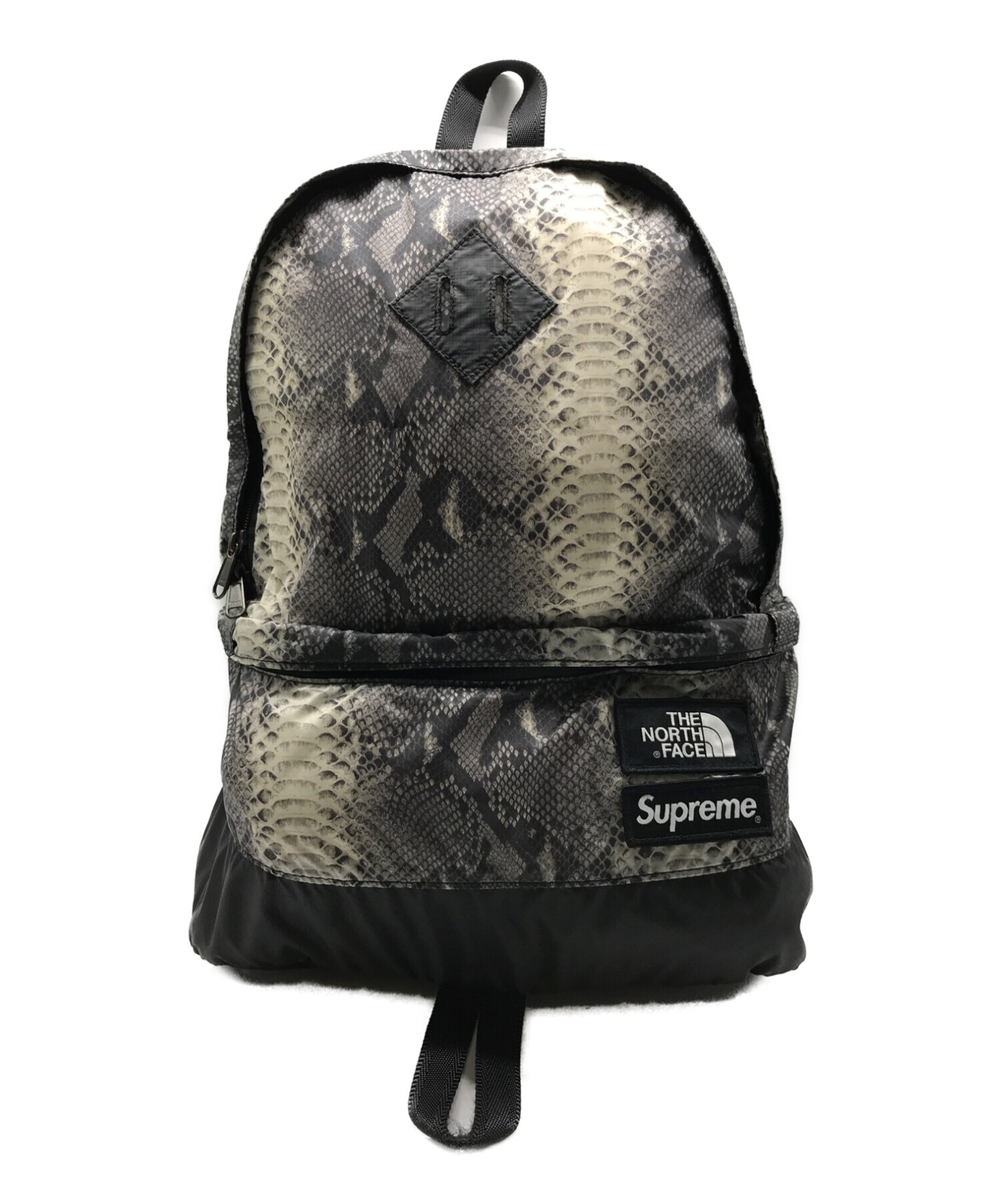 SUPREME (シュプリーム) THE NORTH FACE (ザ ノース フェイス) Snakeskin Lightweight Day  BackPack グレー