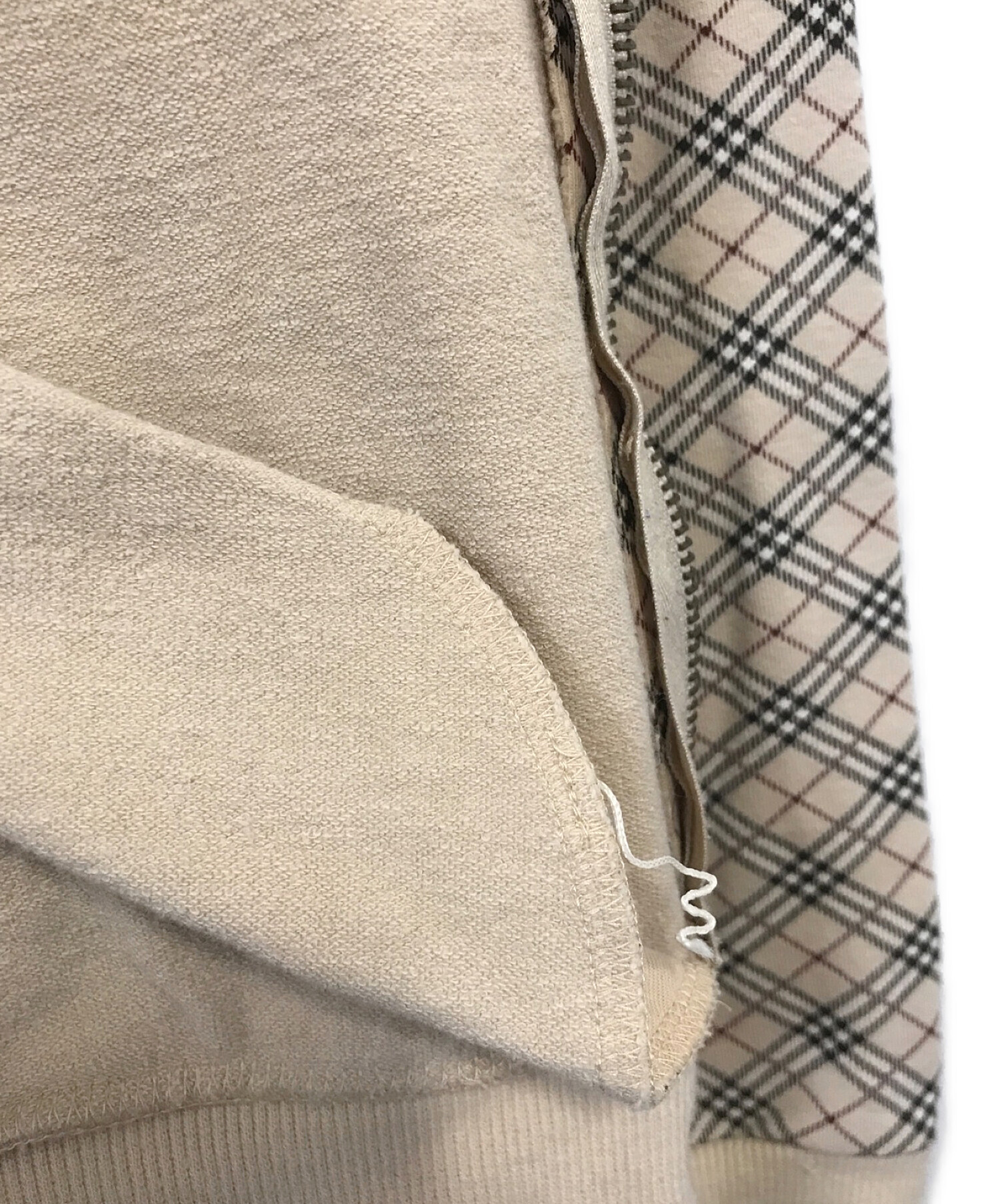 返品送料無料】 【BURBERRY BLUE LABEL】ノバチェック ジップアップ