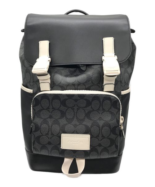 中古・古着通販】COACH (コーチ) シグネチャー バックパック ブラック