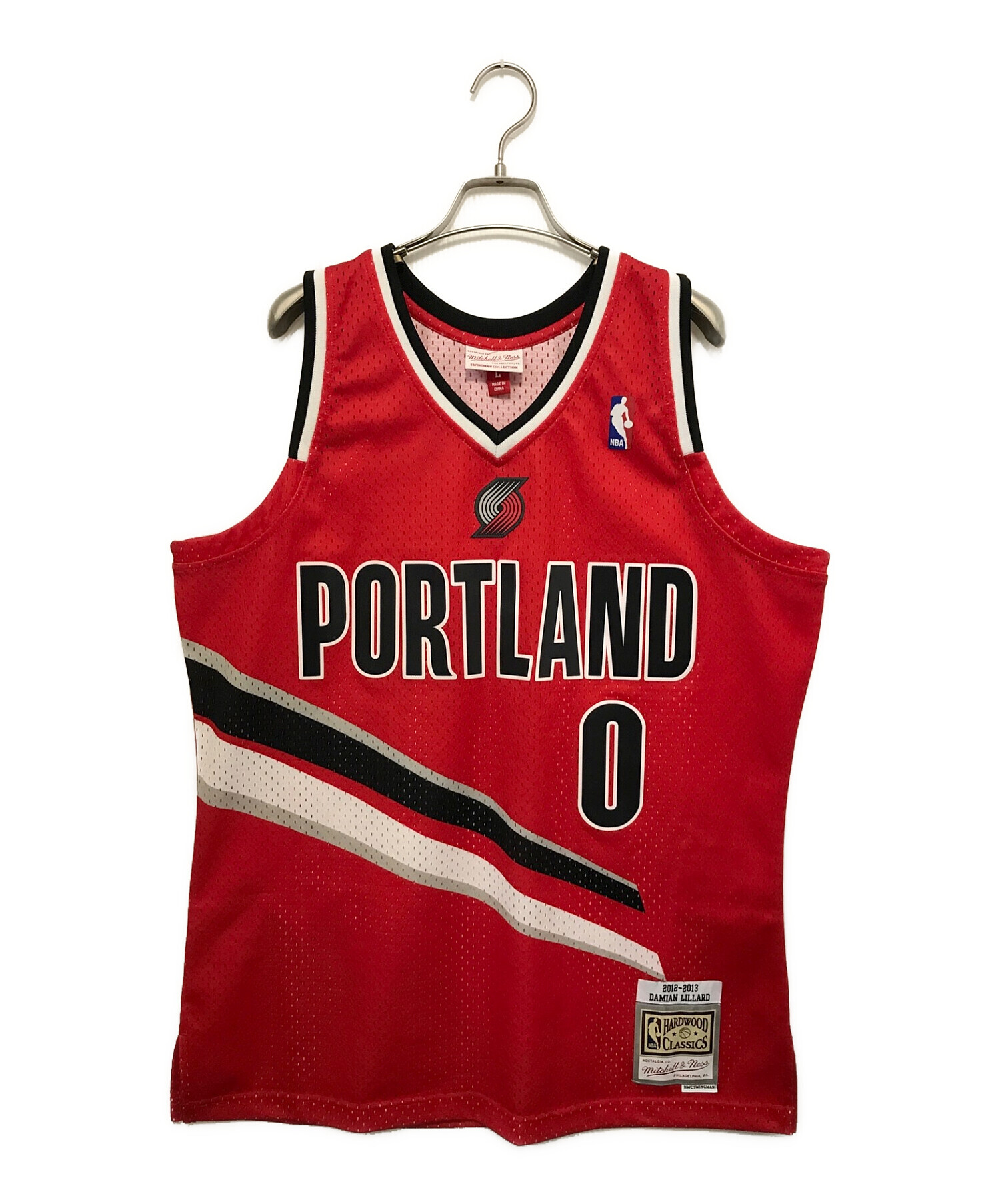 MITCHELL & NESS (ミッチェルアンドネス) NBA (エヌビーエー) バスケットボールユニフォーム レッド サイズ:Ⅼ