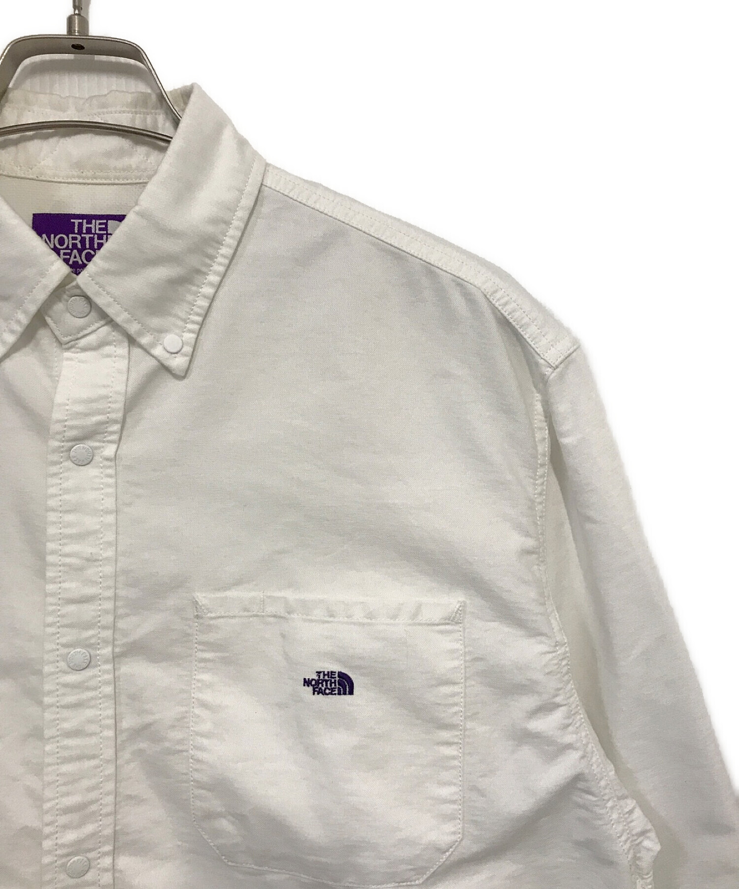 THE NORTHFACE PURPLELABEL (ザ ノースフェイス パープルレーベル) Cotton Polyester OX B.D.  Shirt ホワイト サイズ:M