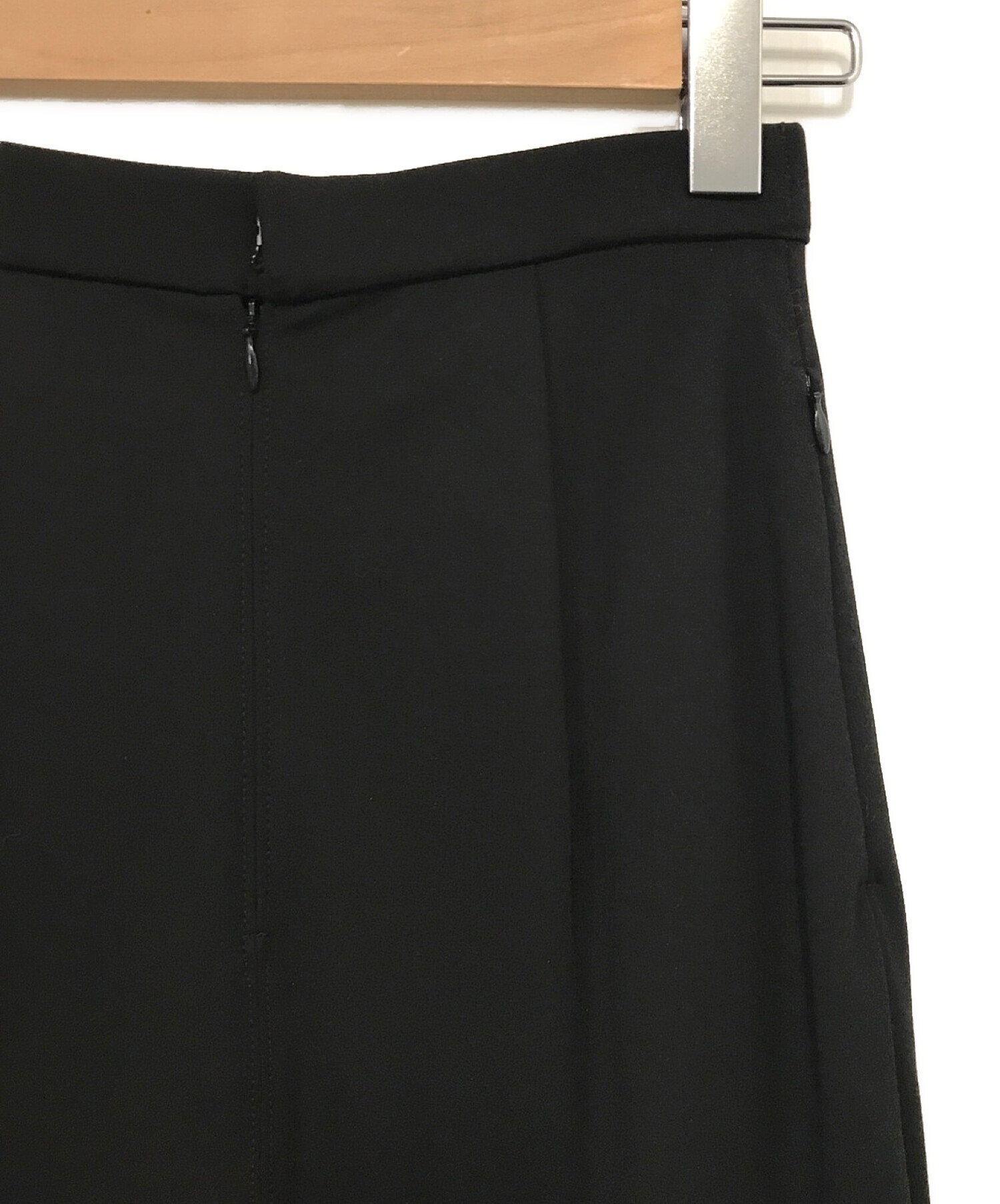 UN3D. (アンスリード) ドッキングバルーンスカート ブラック×グリーン サイズ:36