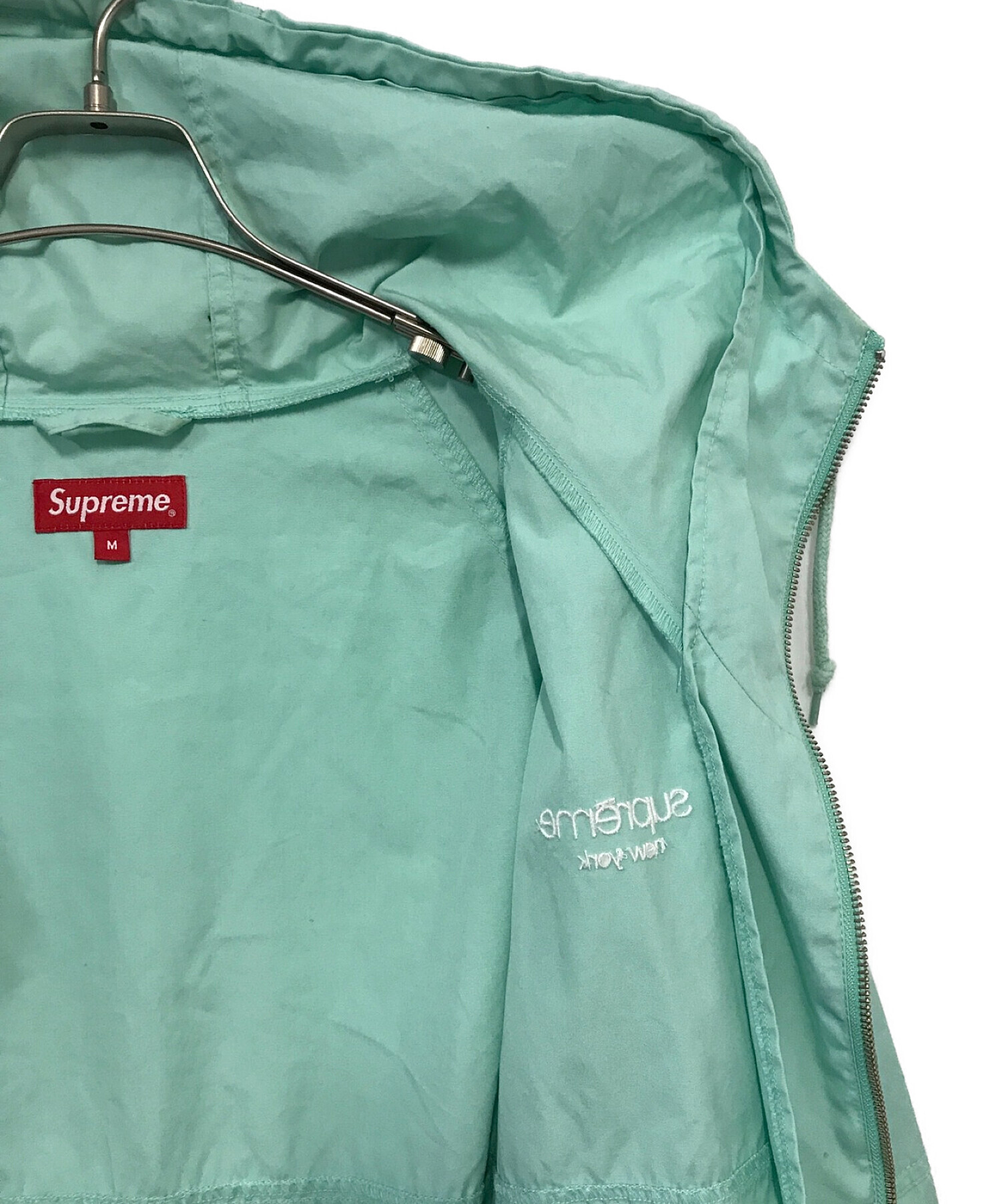 SUPREME (シュプリーム) Cotton Hooded Raglan Jacket グリーン サイズ:M