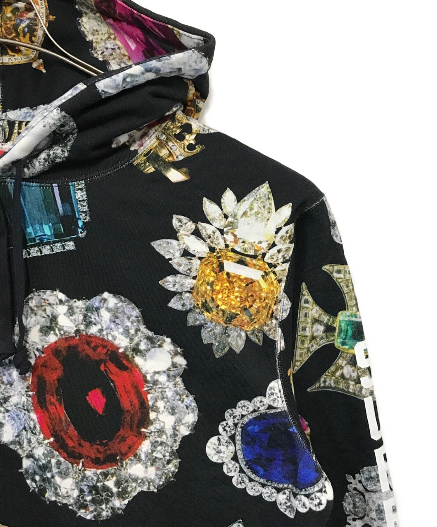 中古・古着通販】SUPREME (シュプリーム) Jewels Hooded Sweatshirt / ジュエルズ フーデッド スウェットシャツ  ブラック サイズ:XLarge｜ブランド・古着通販 トレファク公式【TREFAC FASHION】スマホサイト