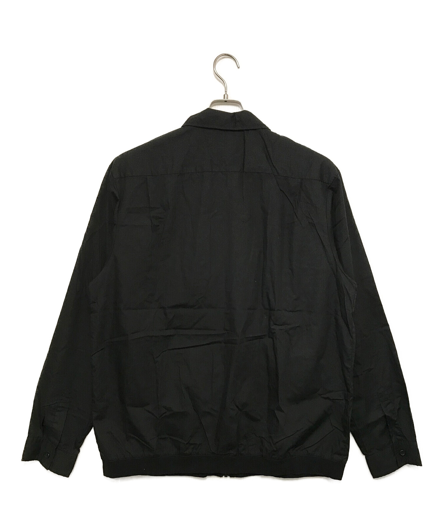 SUPREME (シュプリーム) Pin Tuck Zip Up Shirt ブラック サイズ:XL