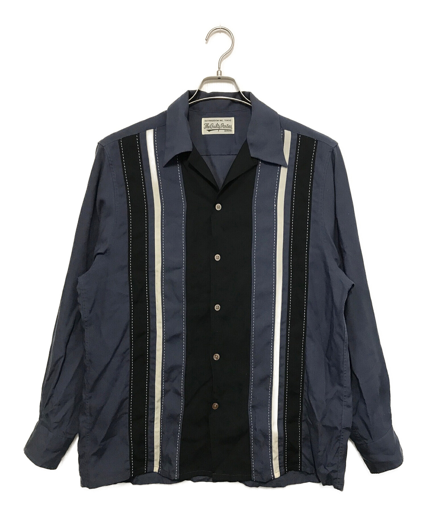 WACKO MARIA(ワコマリア) サイズ:M 50'S SHIRT 長袖オープンカラーシャツ グレー - トップス