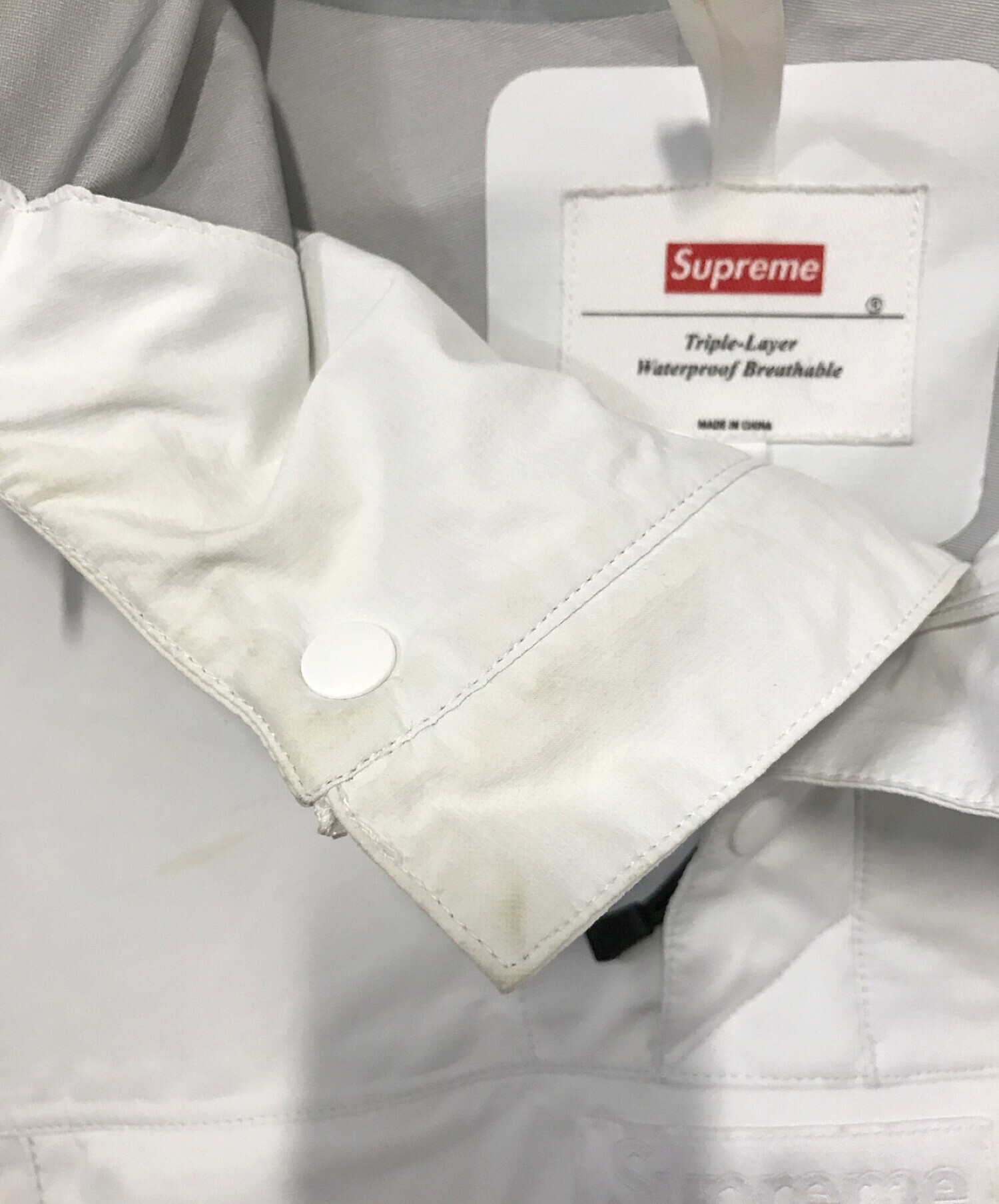 SUPREME (シュプリーム) Taped Seam Anorak ホワイト サイズ:M