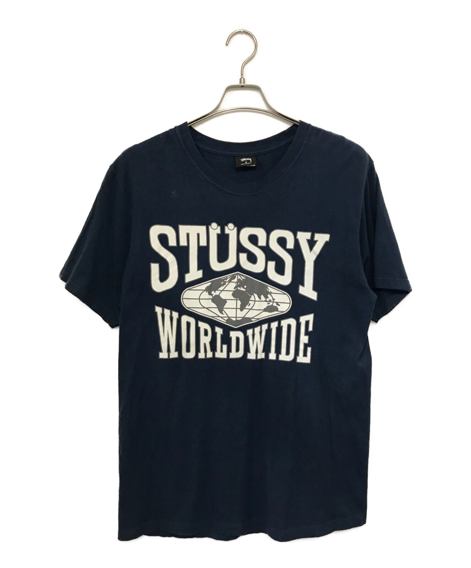 stussy (ステューシー) プリントTシャツ ネイビー サイズ:SIZE　M