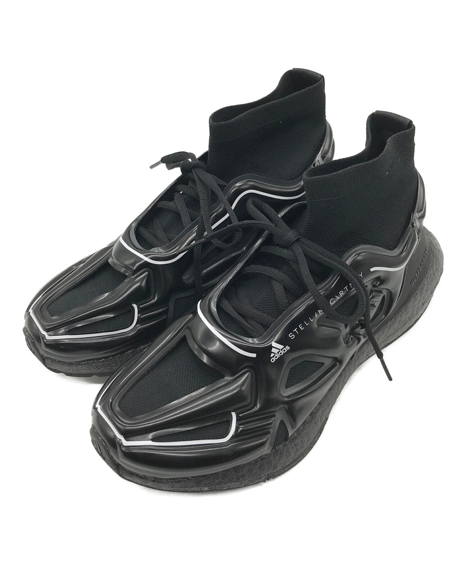 adidas (アディダス) STELLA McCARTNEY (ステラマッカートニー) ULTRABOOST 22 ELEVATED ブラック  サイズ:26