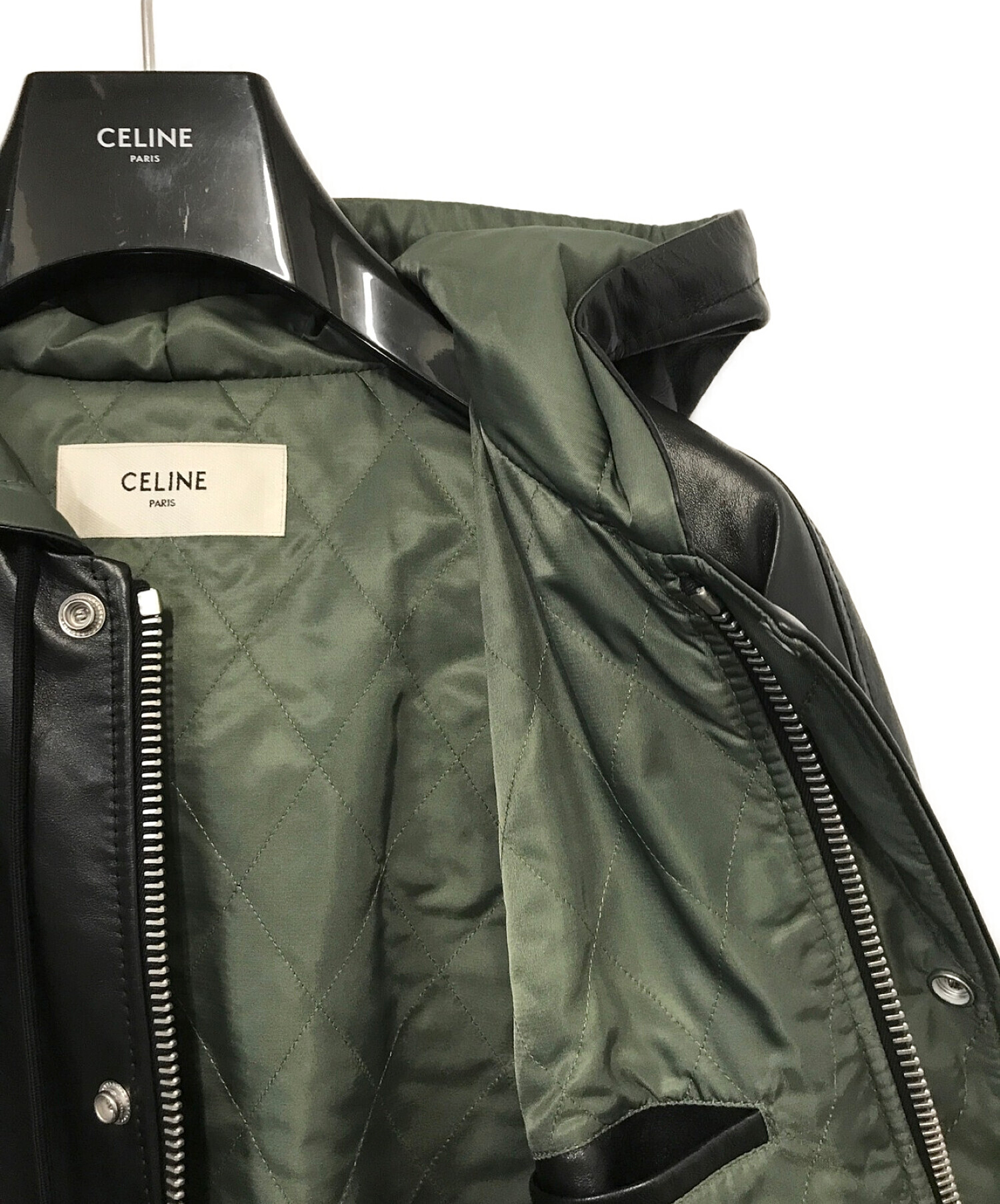 CELINE (セリーヌ) Oversized Blouson Jacket / オーバーサイズ ブルゾンジャケット ブラック サイズ:46