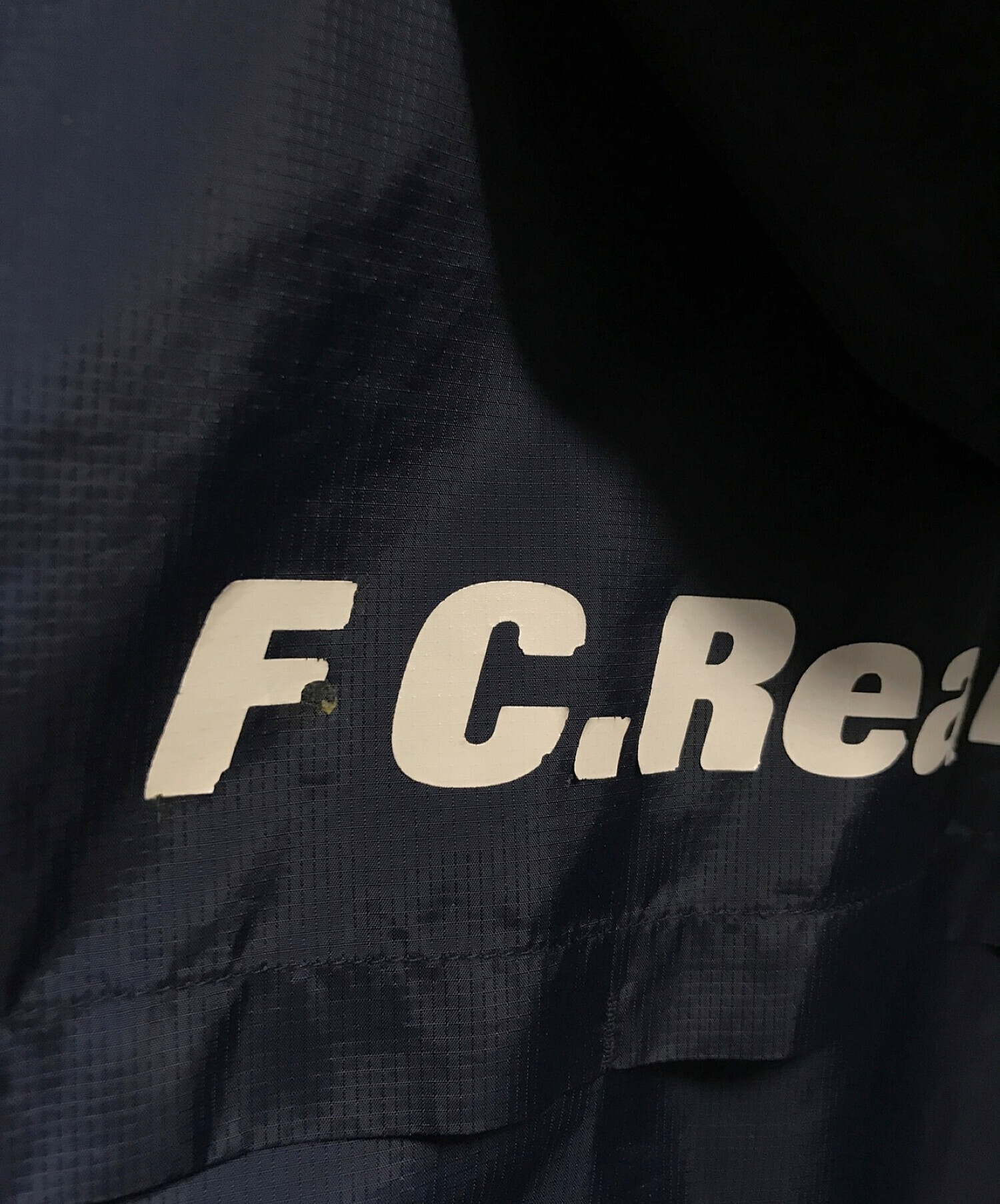 NIKE (ナイキ) F.C.R.B. (エフシーアールビー) SOPH. (ソフネット) ナイロンジャケット ネイビー サイズ:Ⅼ