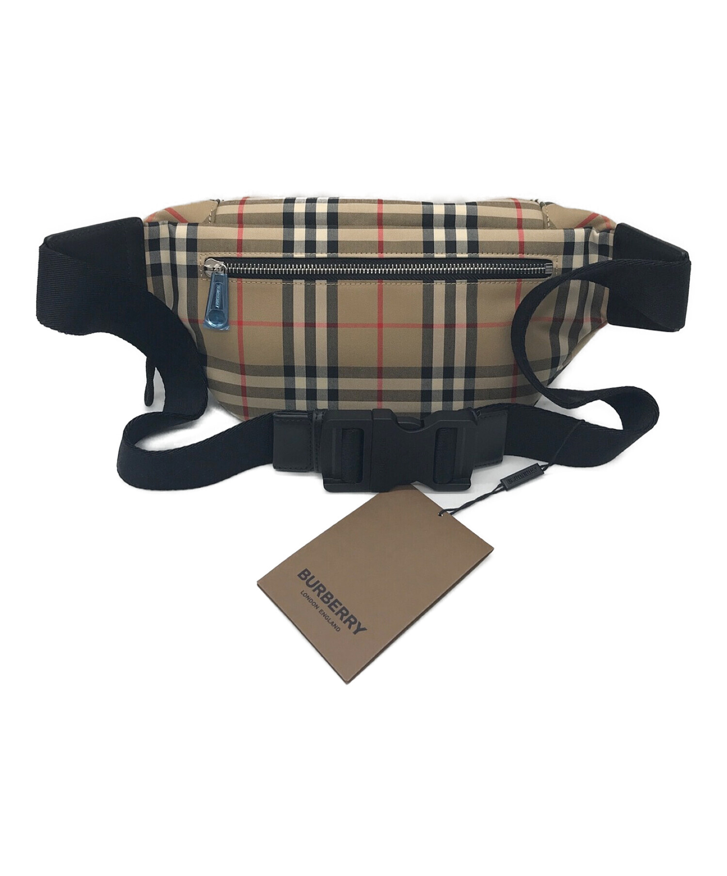 中古・古着通販】BURBERRY (バーバリー) バムバッグ ブラウン 未使用品