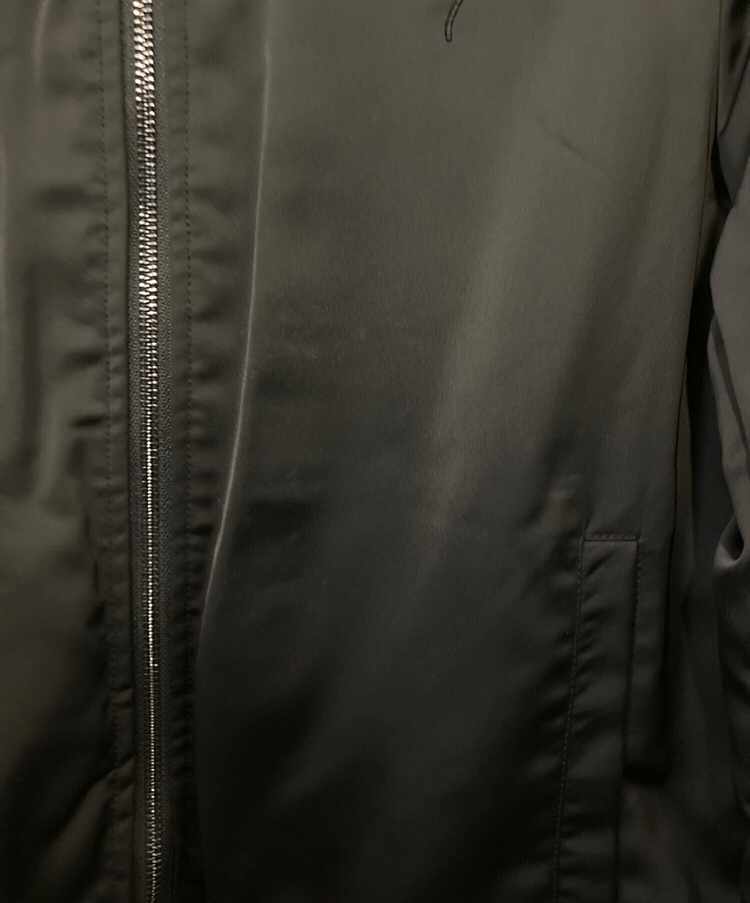 EMPORIO ARMANI (エンポリオアルマーニ) リバーシブルボンバージャケット ブラック サイズ:50
