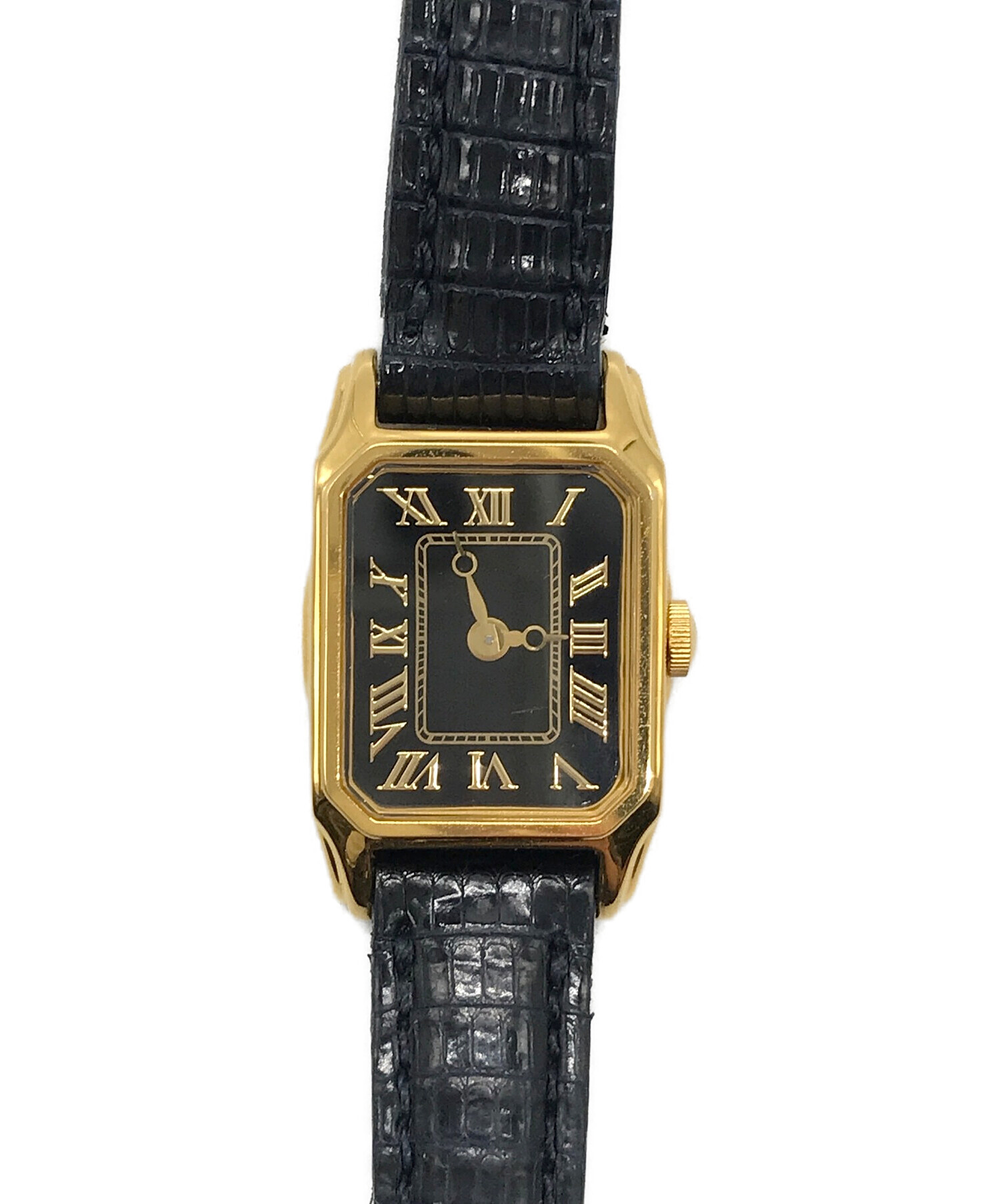 ○可動品○Demi-Luxe 腕時計 レザーウォッチ ケース付きお気軽に 