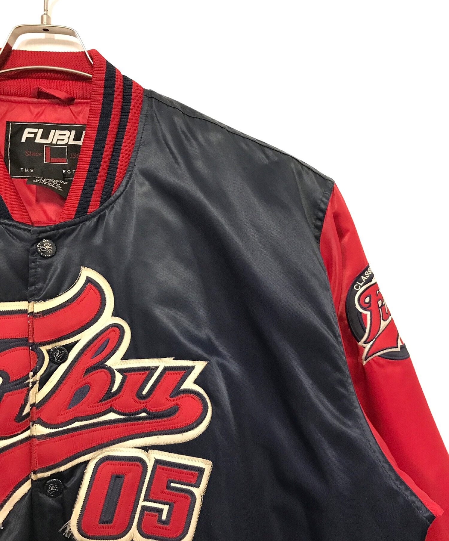 中古・古着通販】FUBU (フブ) 中綿スタジャン レッド サイズ:XXL