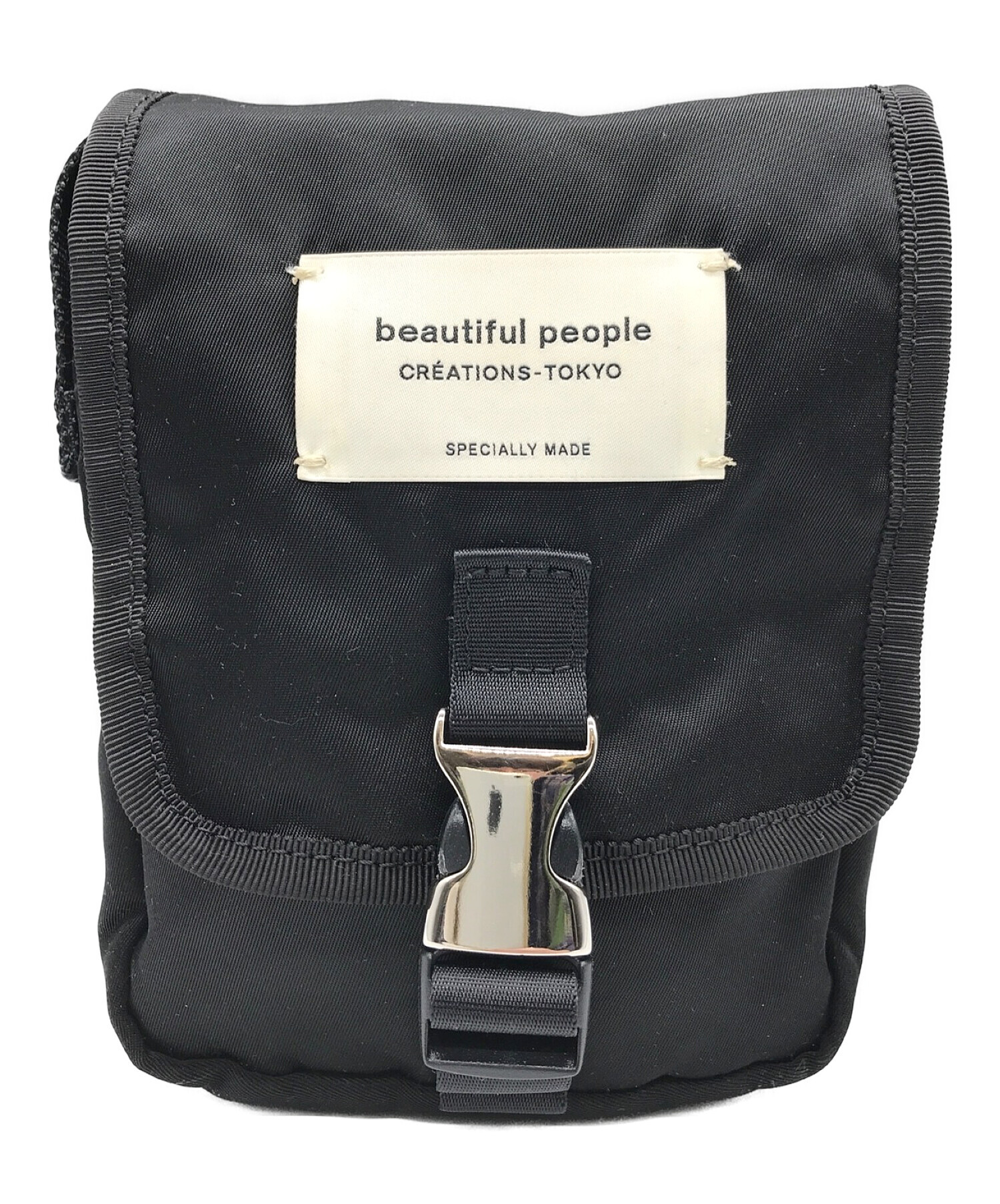 中古・古着通販】beautiful people (ビューティフルピープル) ショルダーポーチ ブラック｜ブランド・古着通販  トレファク公式【TREFAC FASHION】スマホサイト