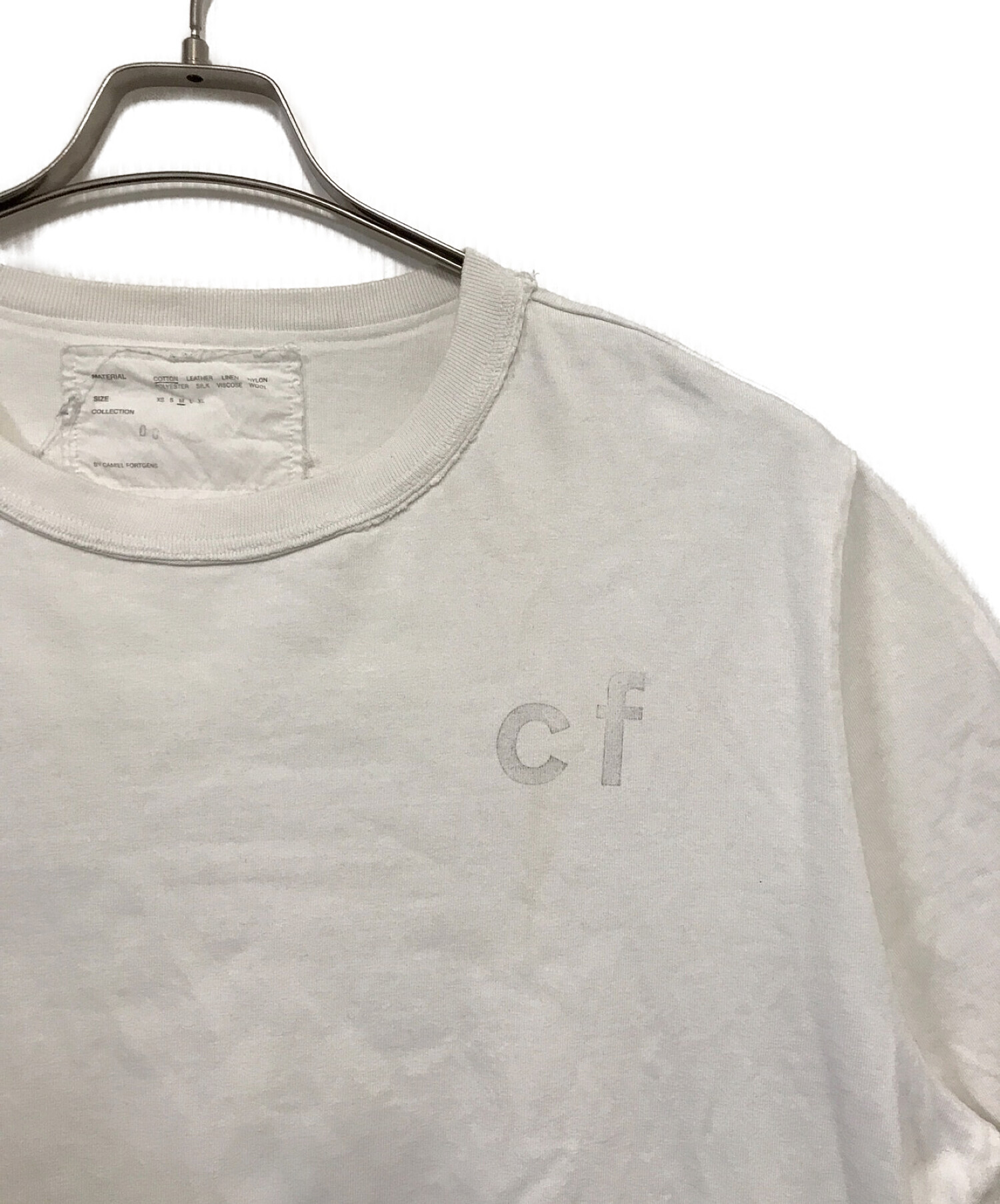 CAMIEL FORTGENS (カミエルフォートヘンス) LOGO T-SHIRT ホワイト サイズ:M