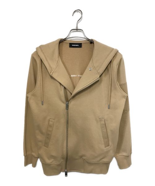 中古・古着通販】DIESEL (ディーゼル) ジップパーカー ベージュ サイズ 