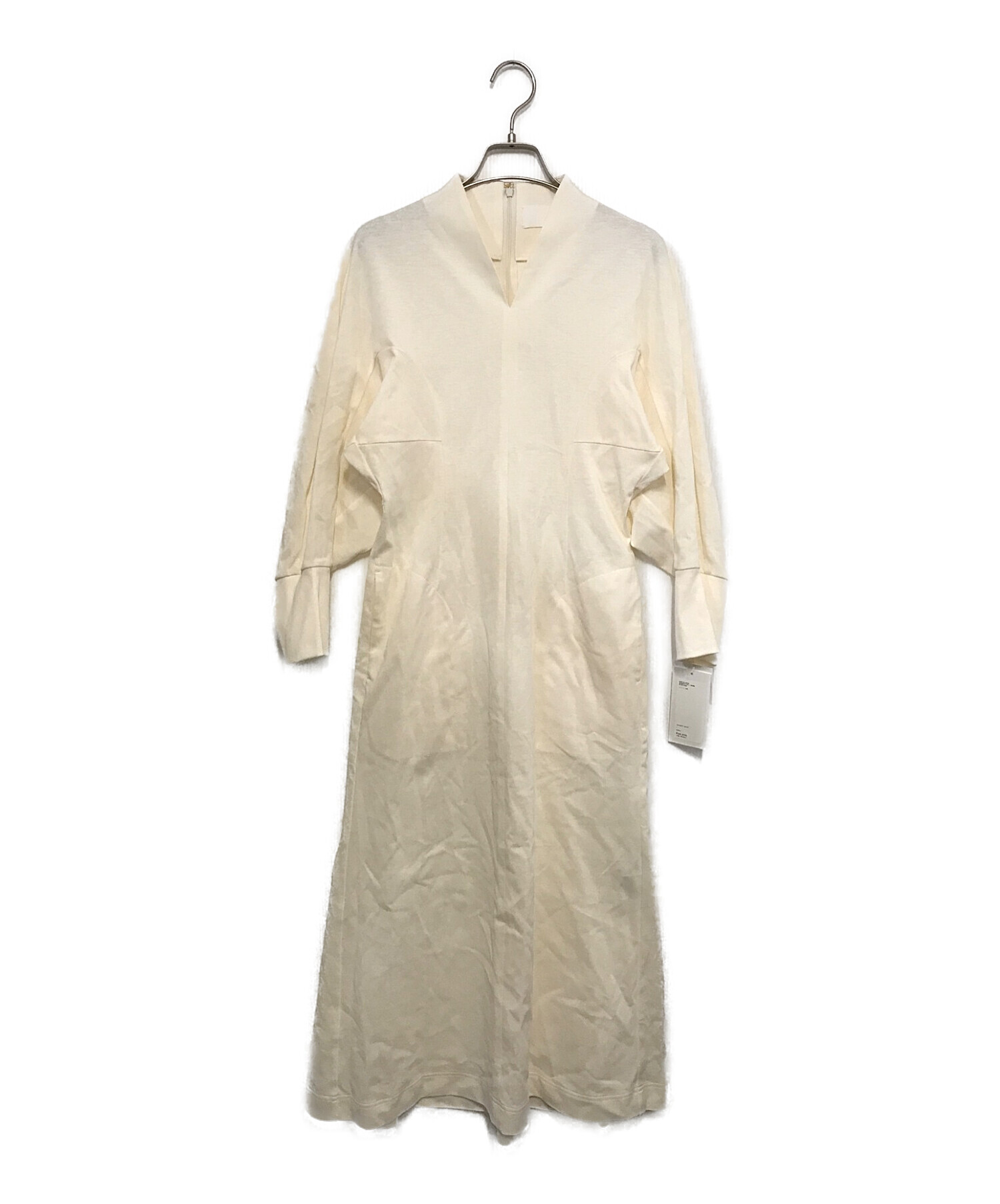 Mame Kurogouchi (マメクロゴウチ) V-Neck Classic Cotton Dress アイボリー サイズ:1 未使用品